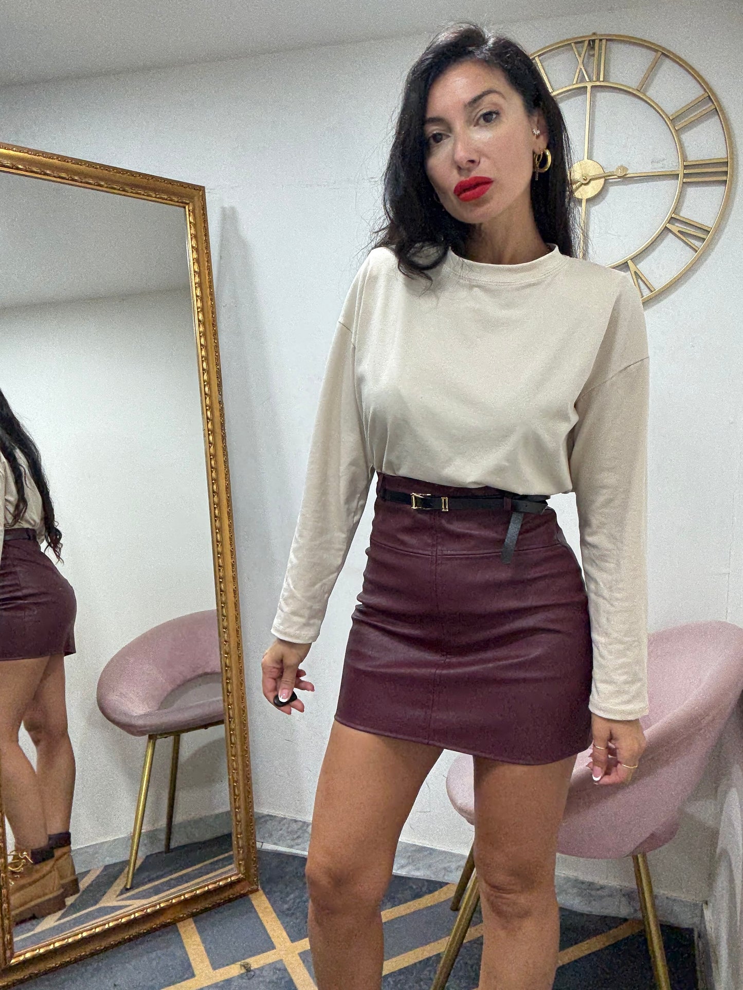 Shirt spallin manica lunga basic 516