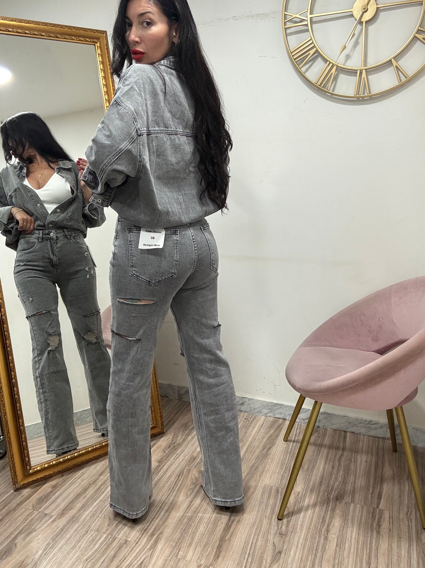 Jeans tagli grey 961