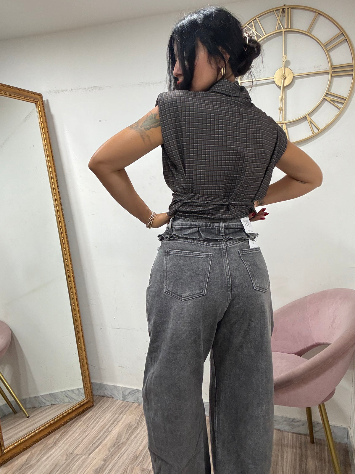 Jeans balloon rousce  vita 32288