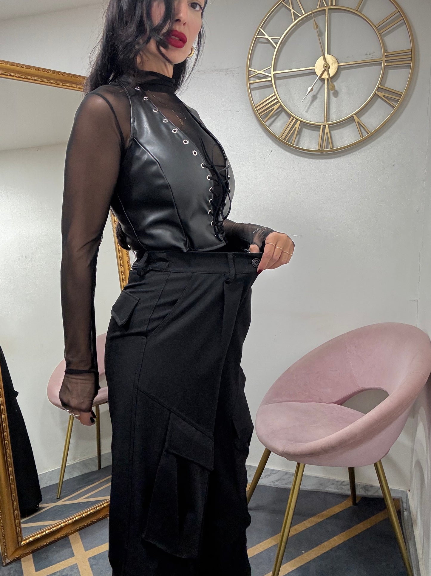 Pantalone classico cargo