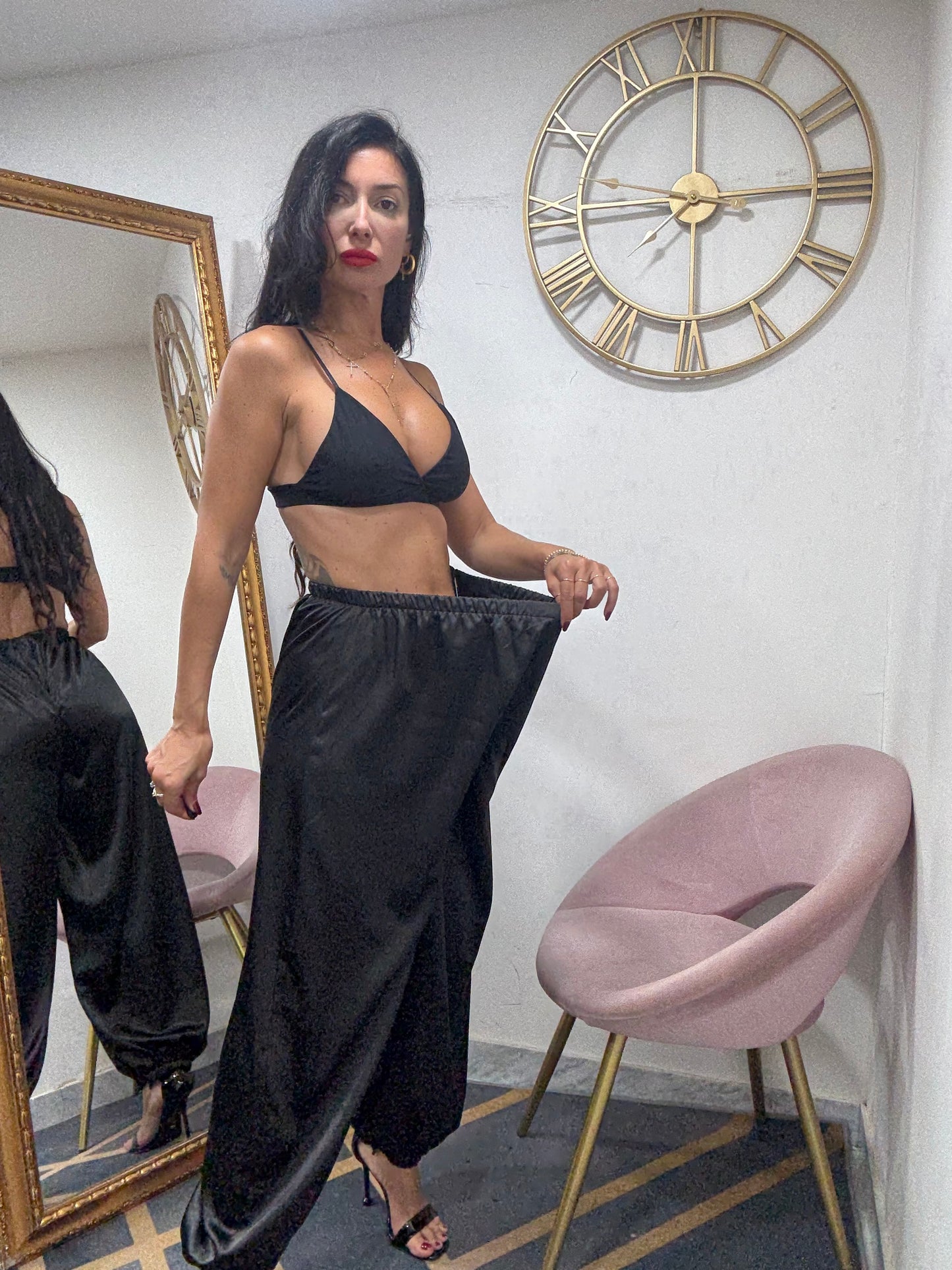 Pantalone satin aladino