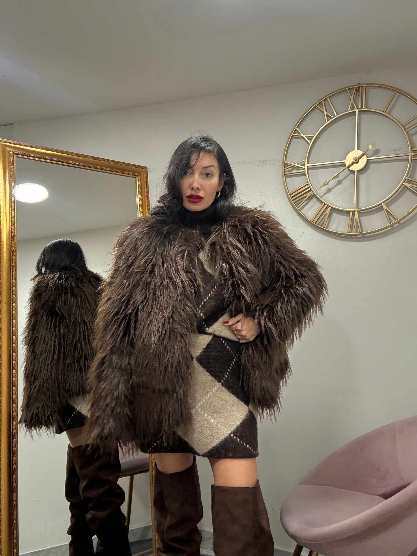 Ecofur Mongolia girocollo