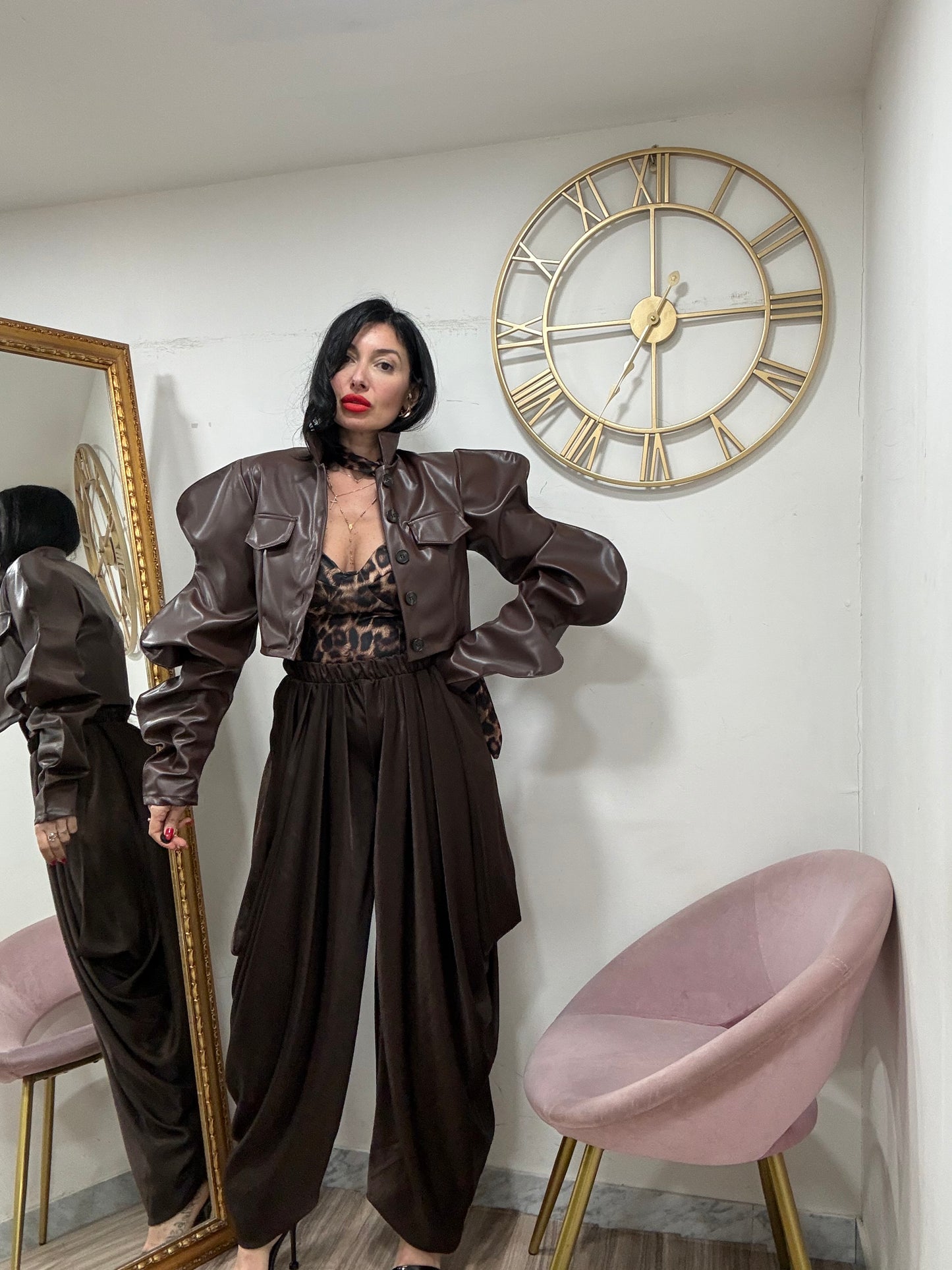Canotta foulard animalier 46327