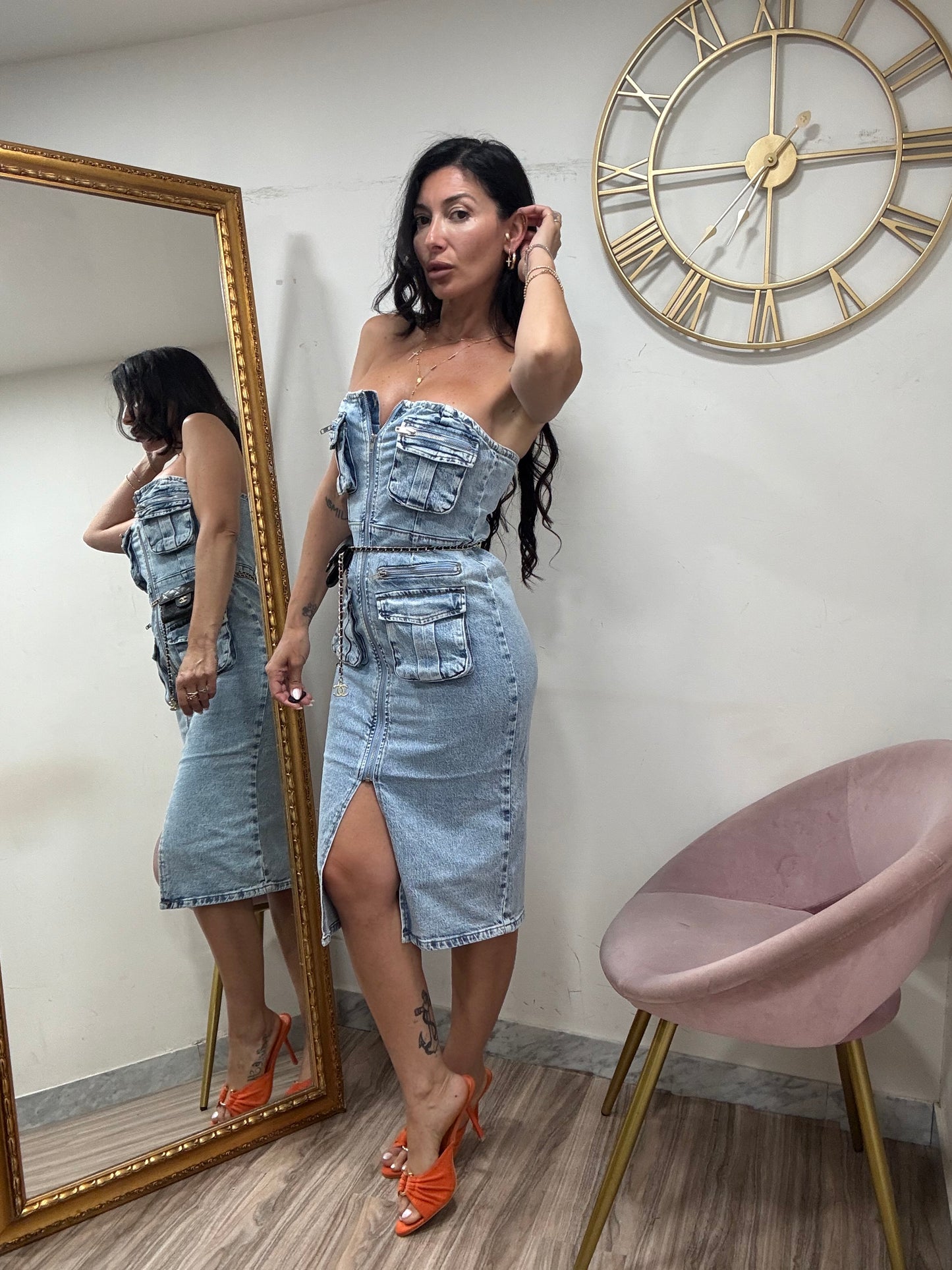 Dress denim mod cargo 3551