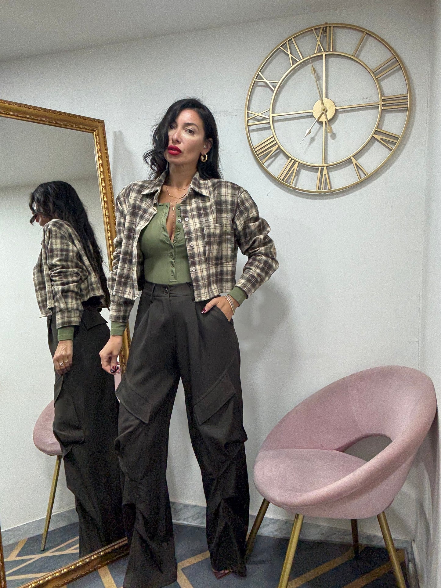 Pantalone classico cargo