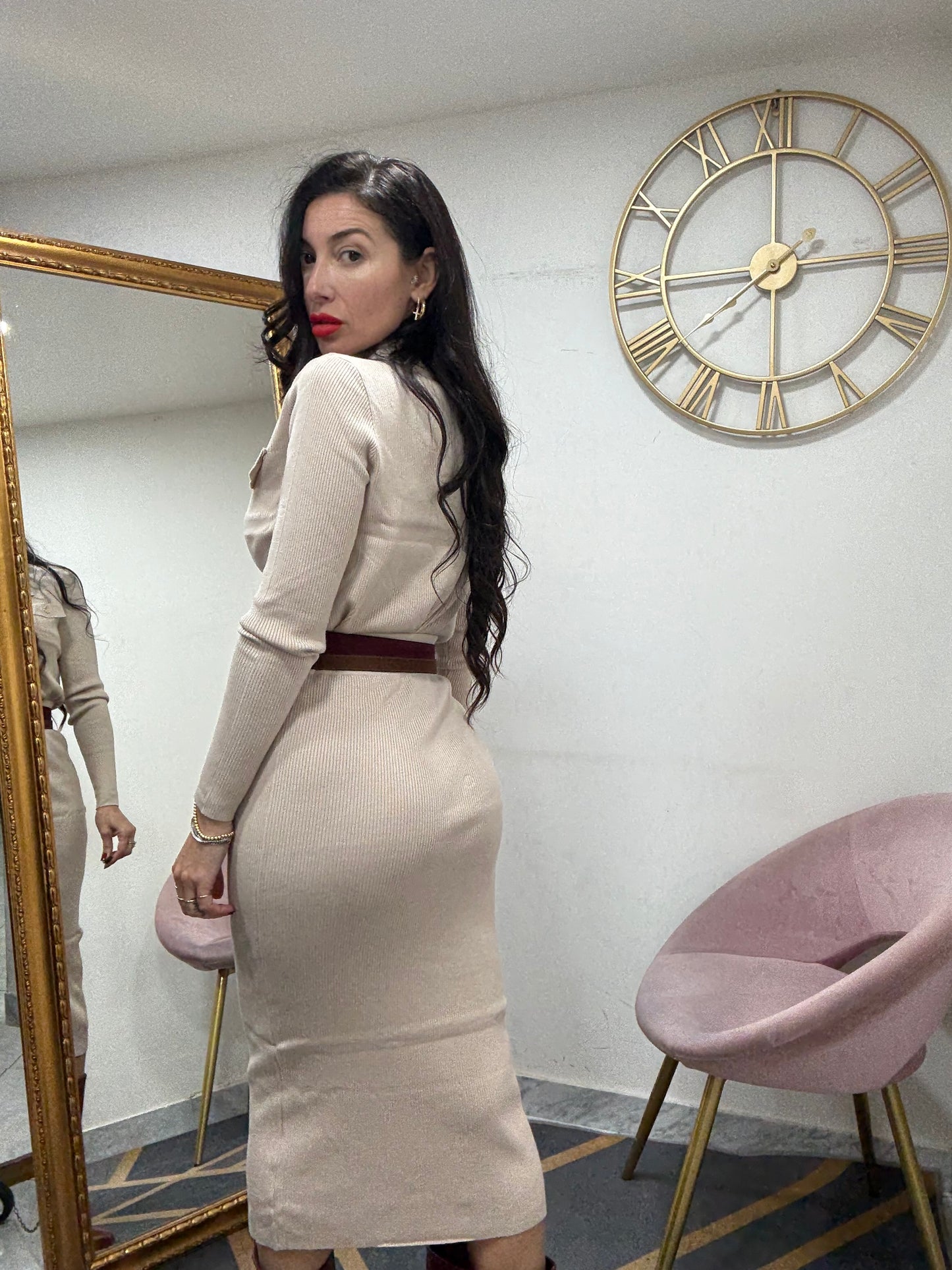 Coord cardigan polo 102