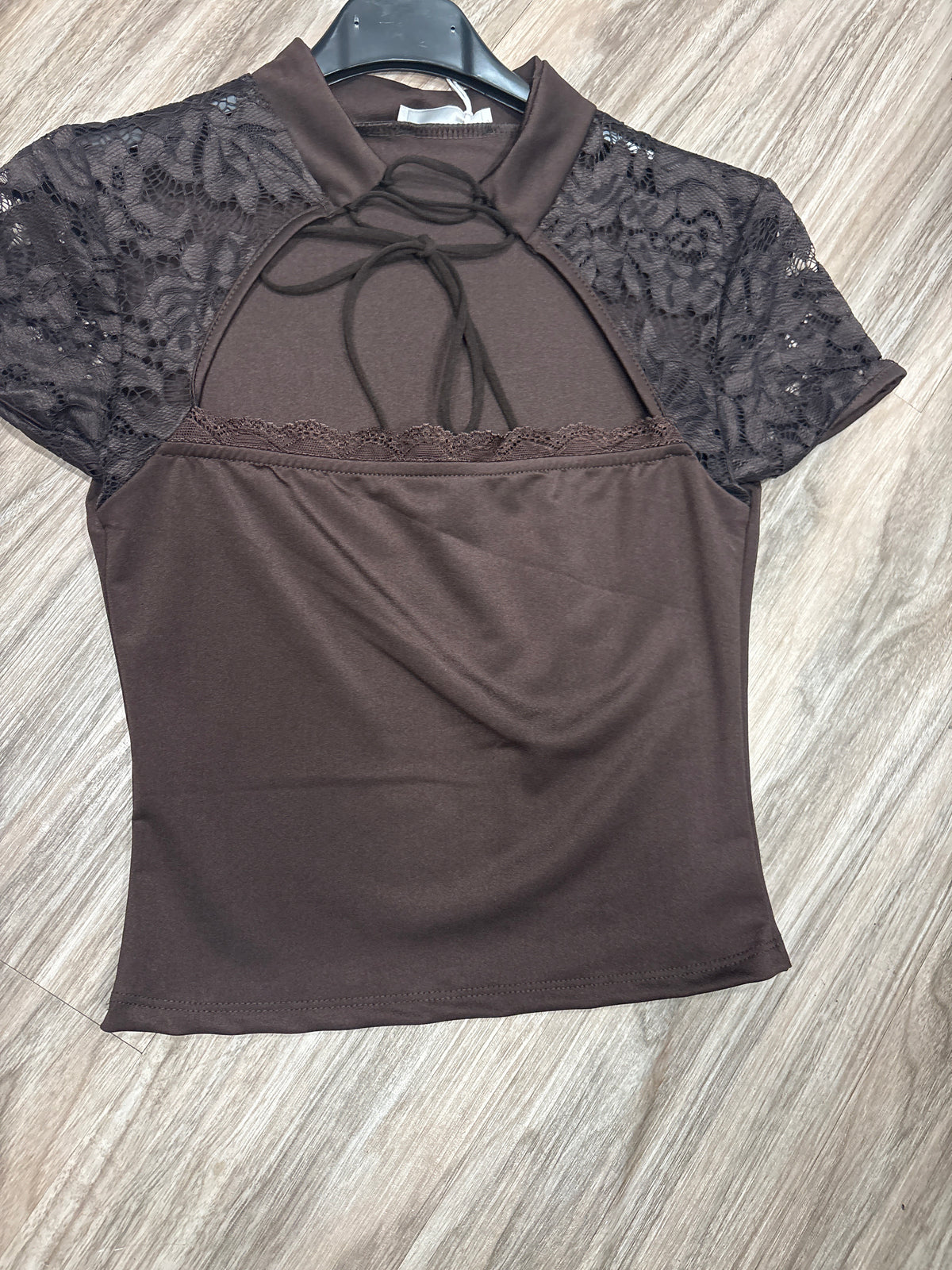 Maglia 1/2 manica pizzo laccio  2364