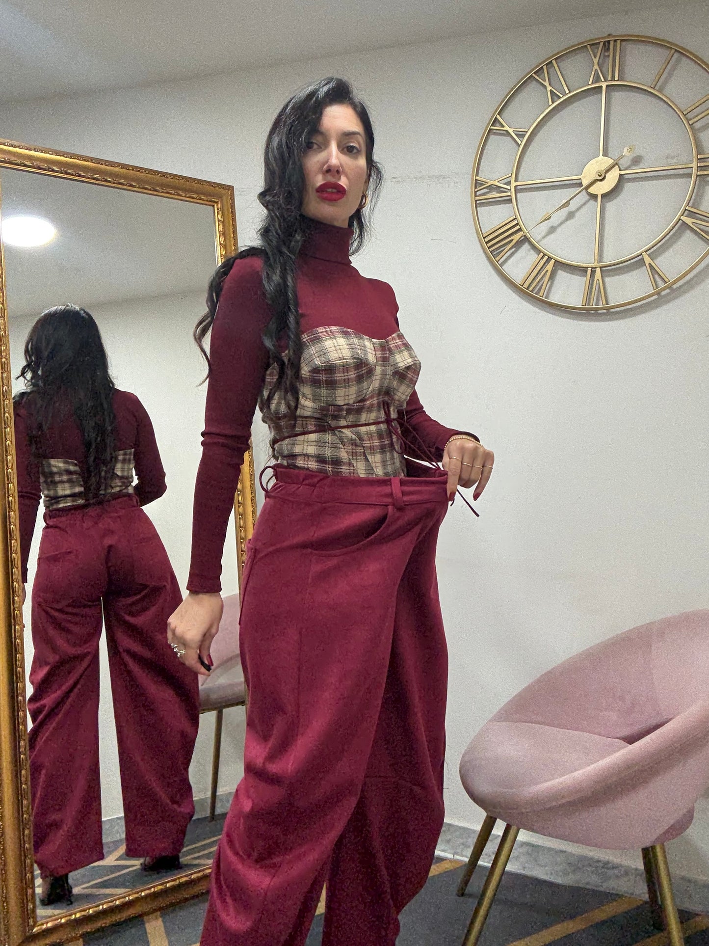 Pantalone ballon camoscio 521