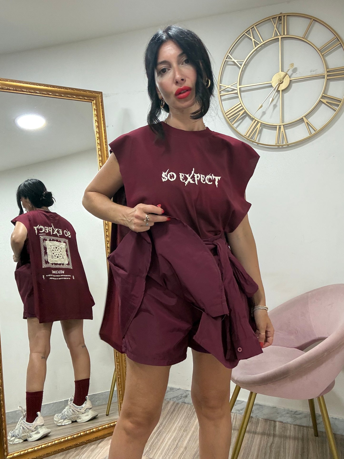 Gonna camicia tess tecnica 31099