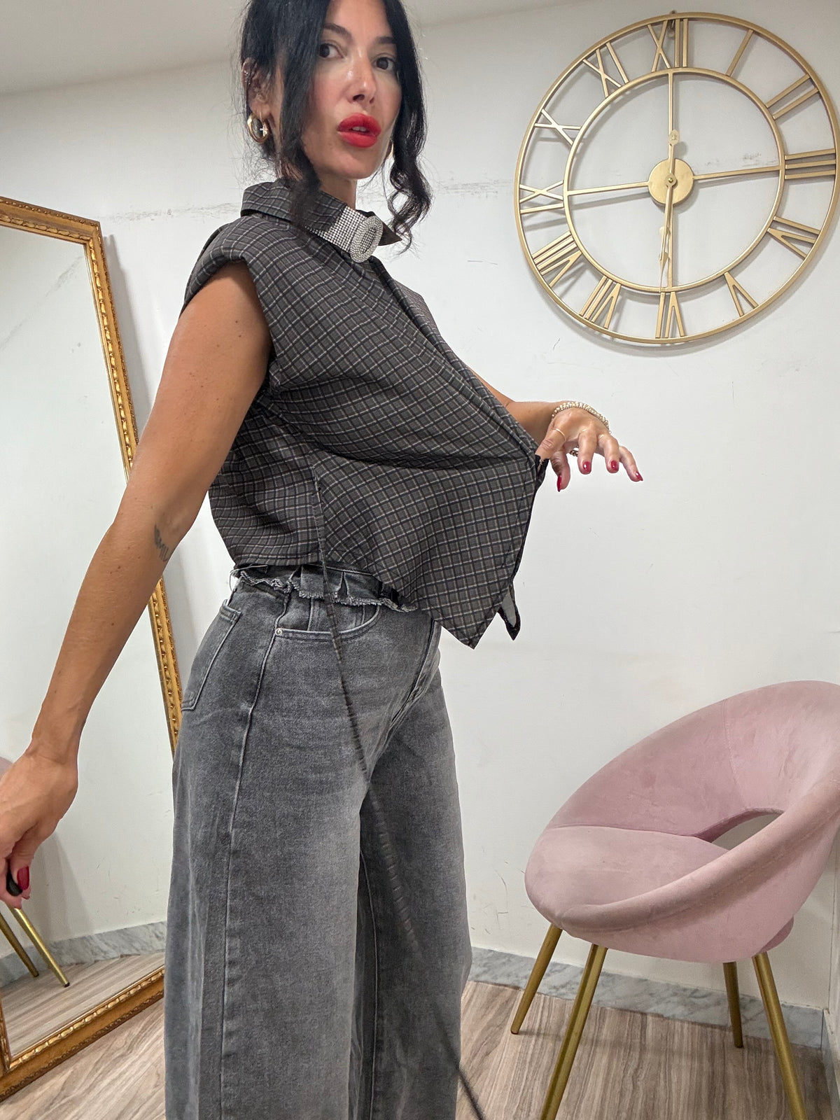 Camicia giro bustier 7922