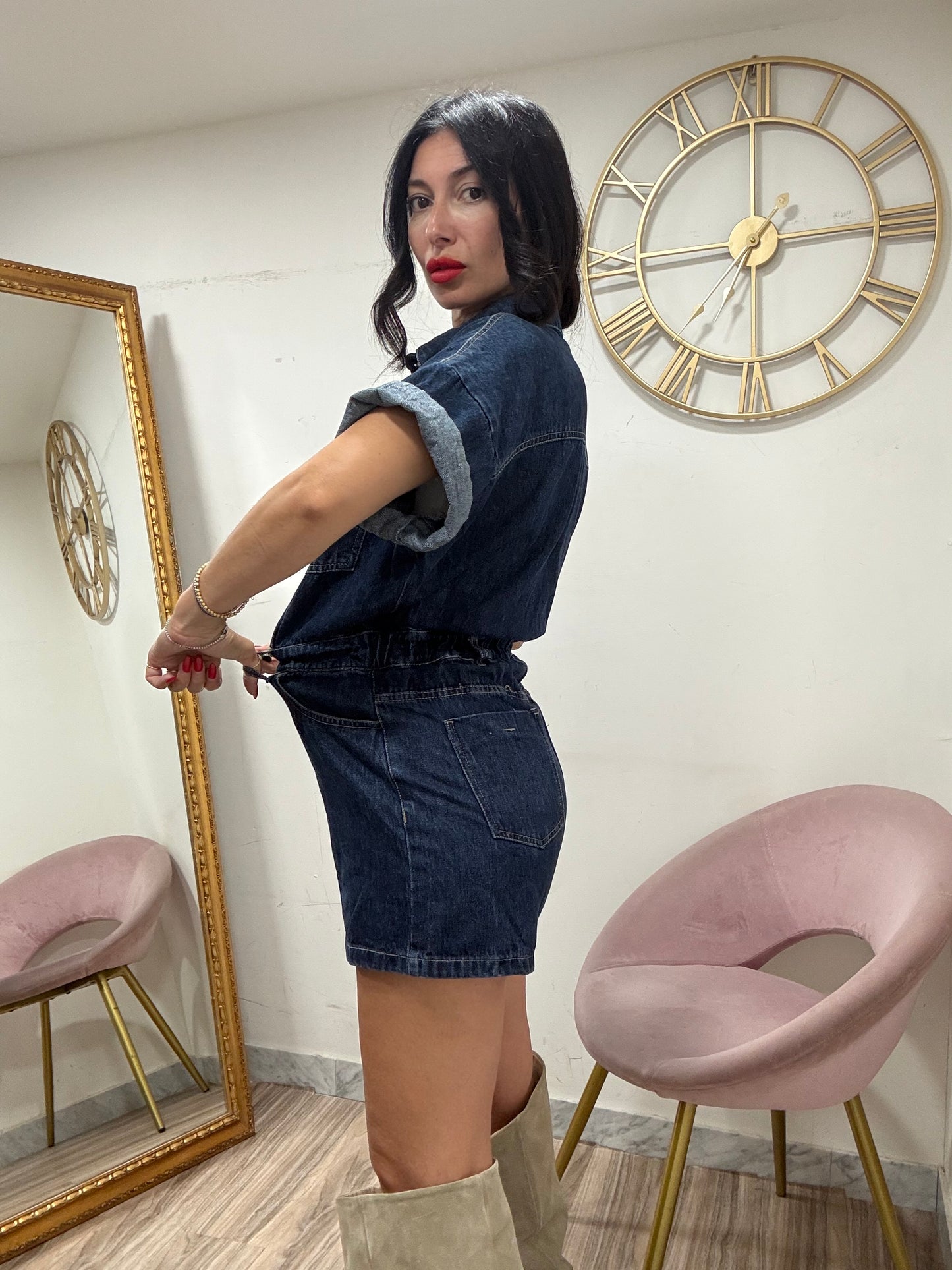 Jumpsuit Denim Short 328