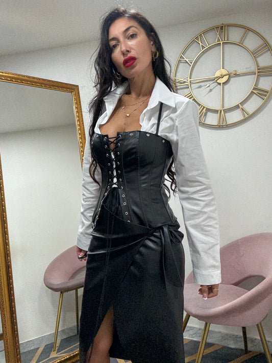 Gonna eco portafoglio fiocco 44-S