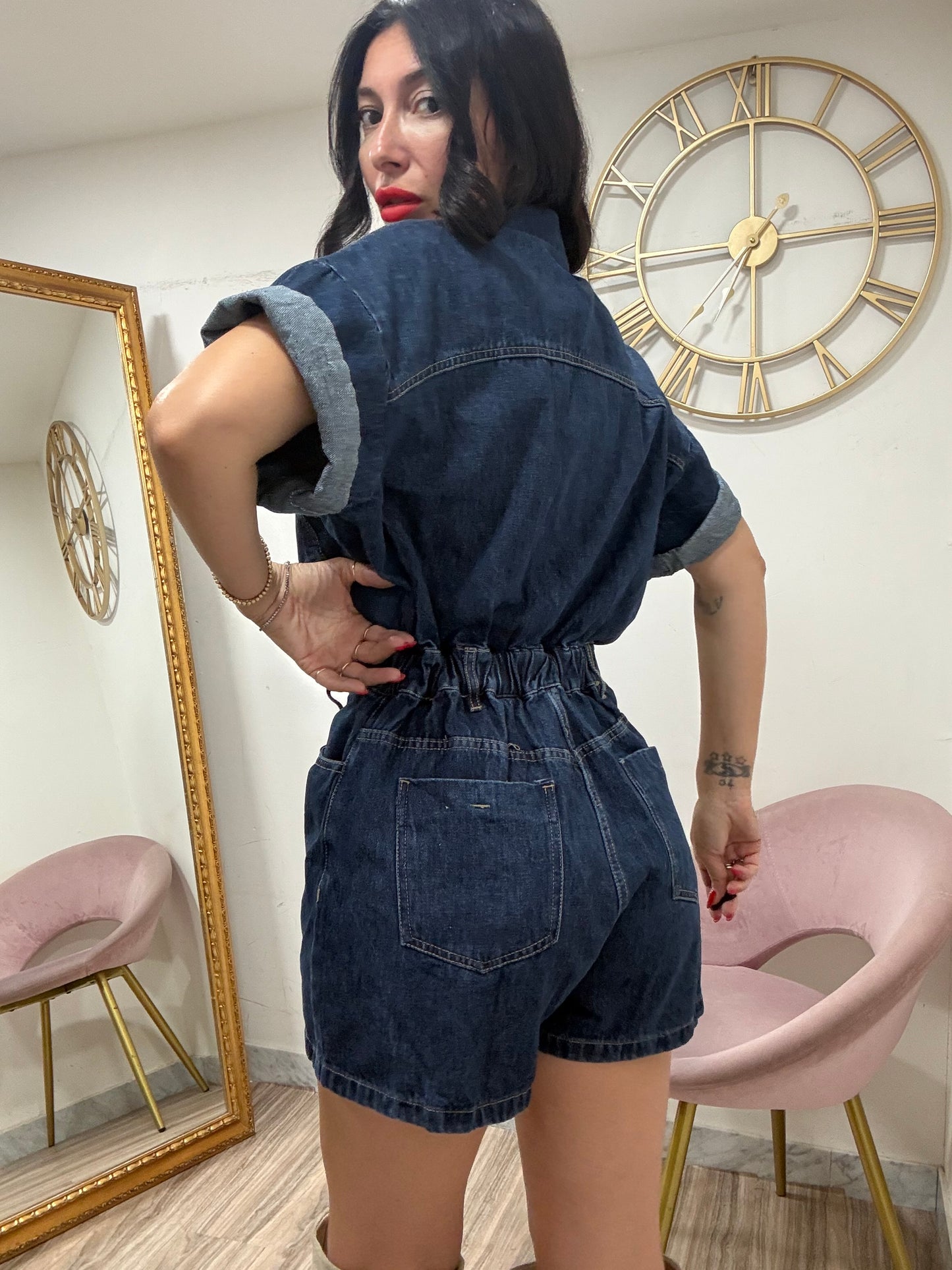 Jumpsuit Denim Short 328