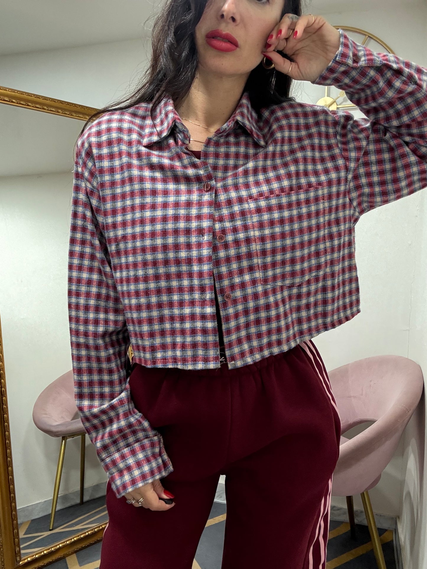 Camicia spalline crop