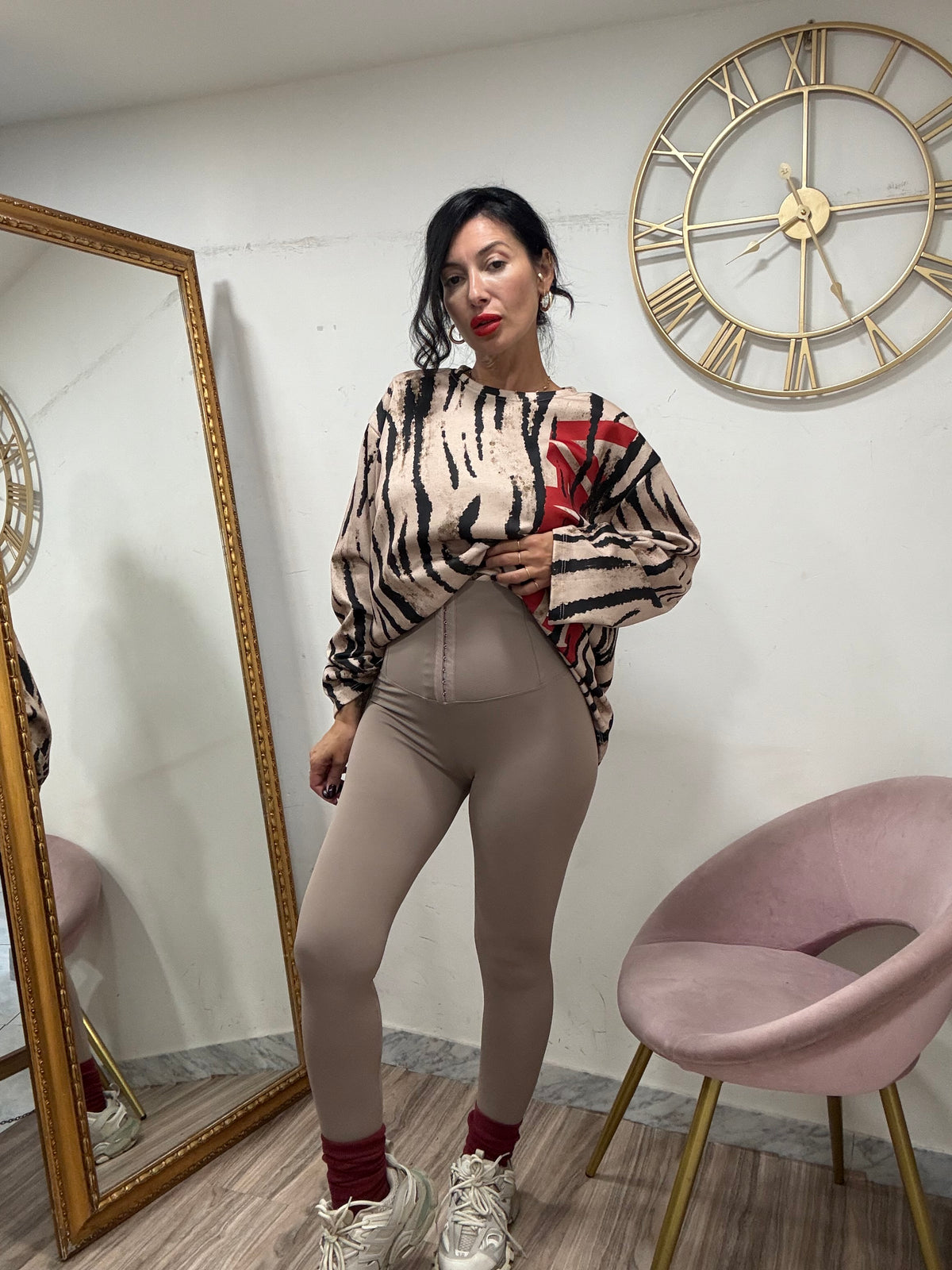 Leggins bustier vita  alta 606