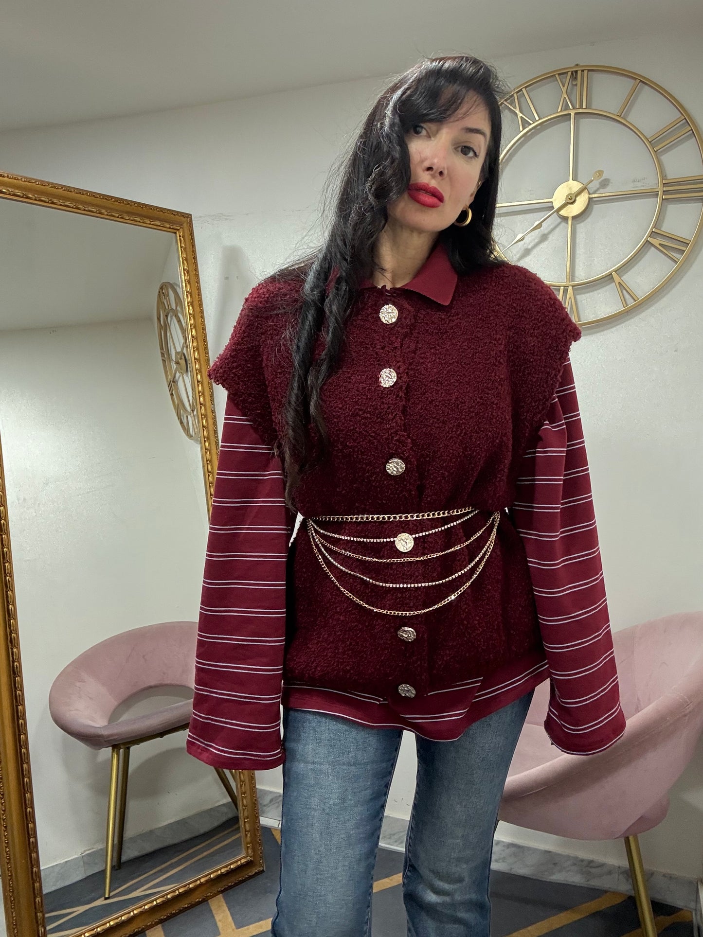 Cinta multicatene fili strass