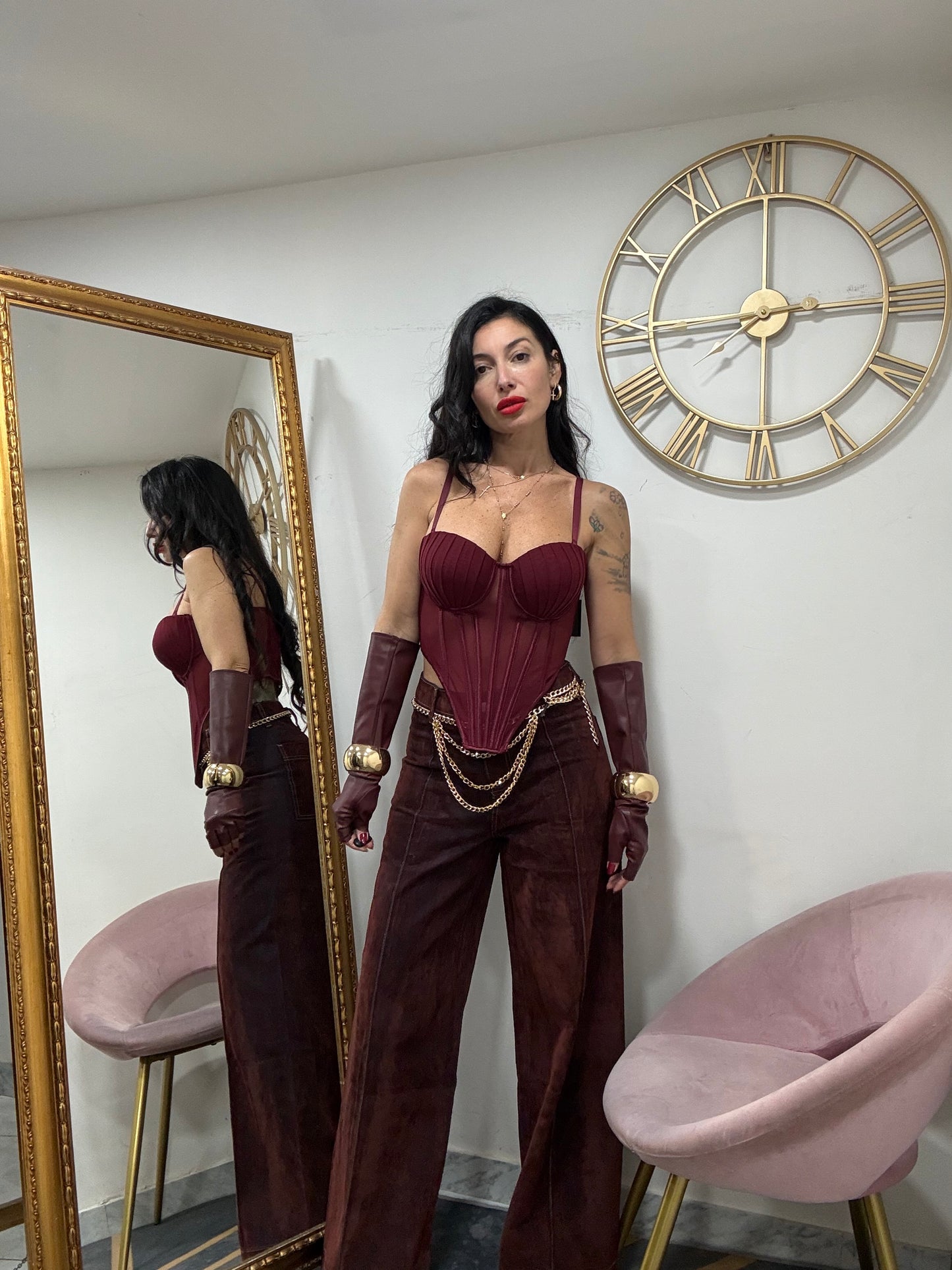 Jeans palazzo velluto 41-1