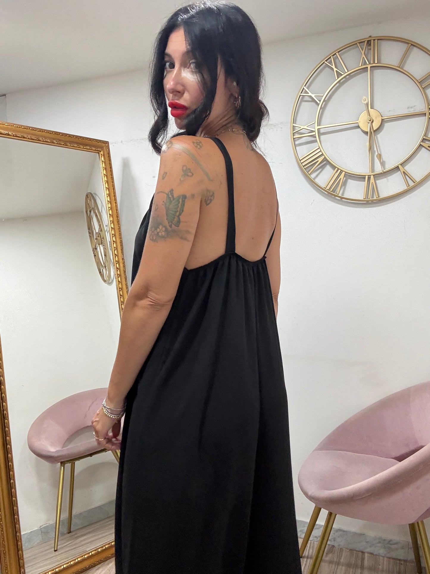 Jumpsuit dettagio catena bretella 24590