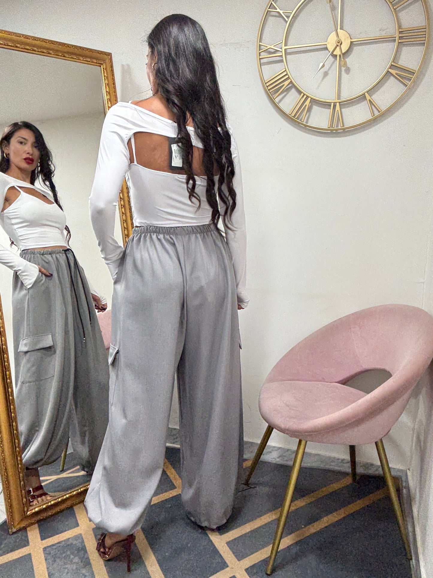 Pantalaccio cargo coulisse caviglia 080