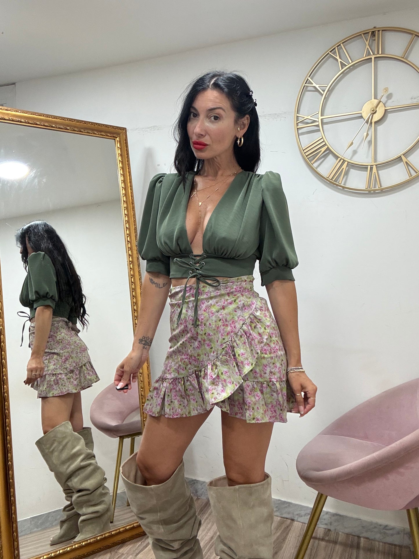 Camicetta intreccio crop 6973