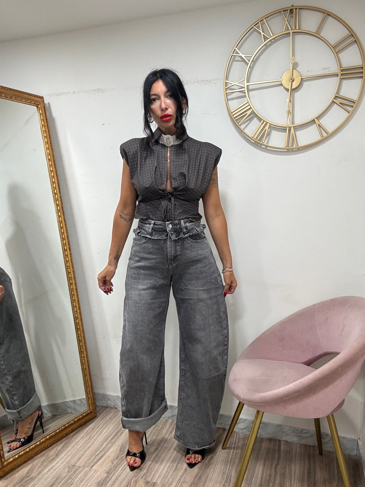 Camicia giro bustier 7922