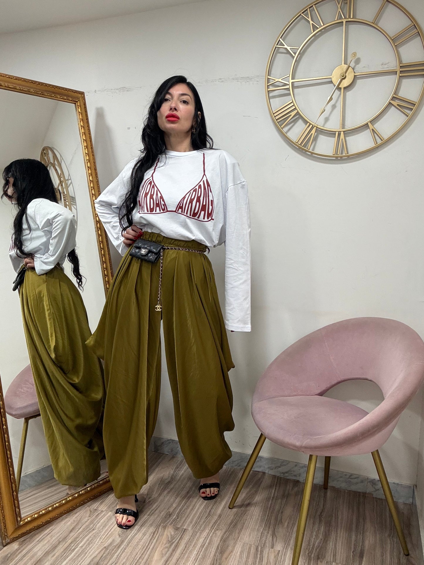 Pantalone raso odalisca  12643