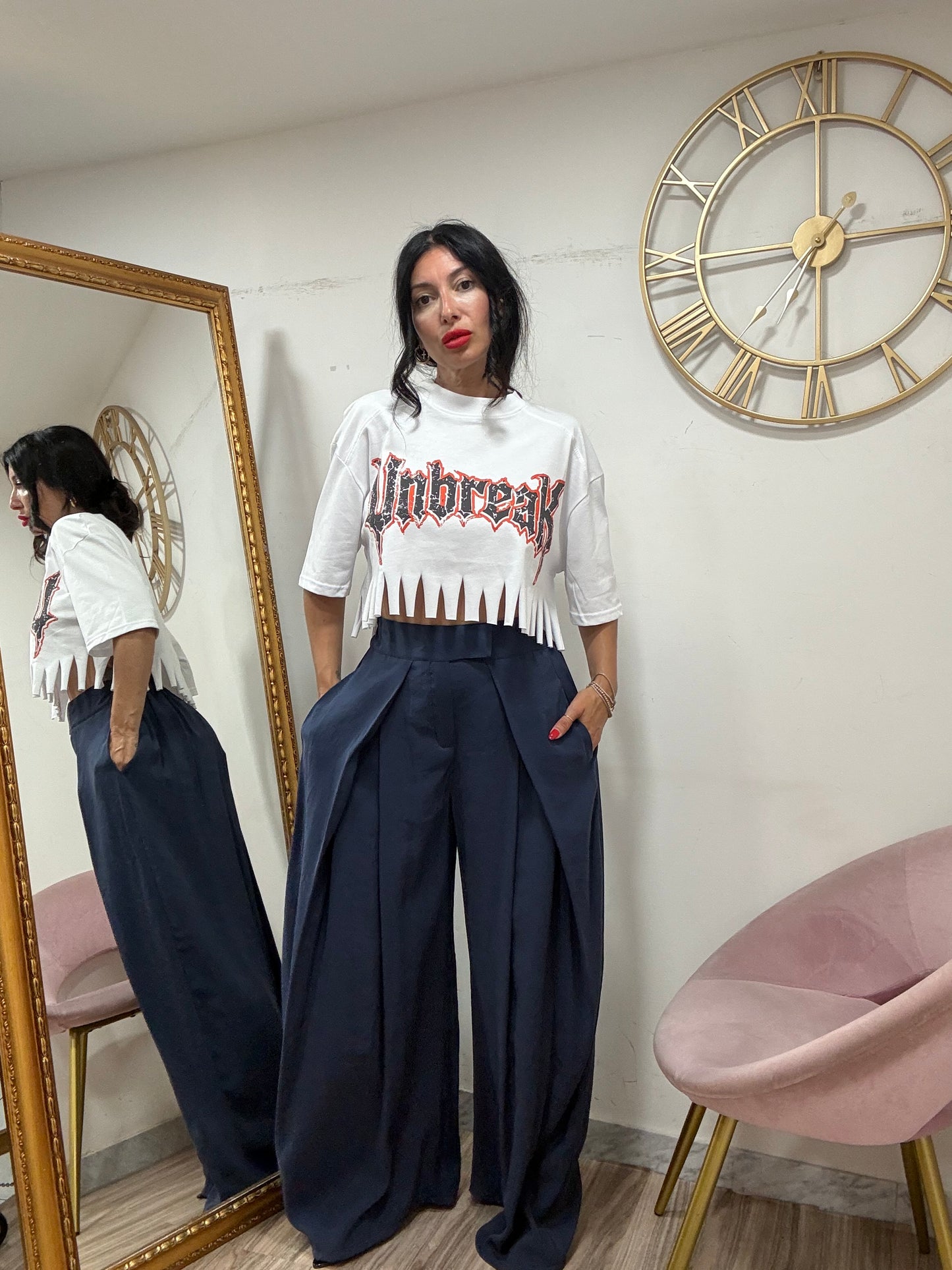 Pantalone seta mega  pence   18262