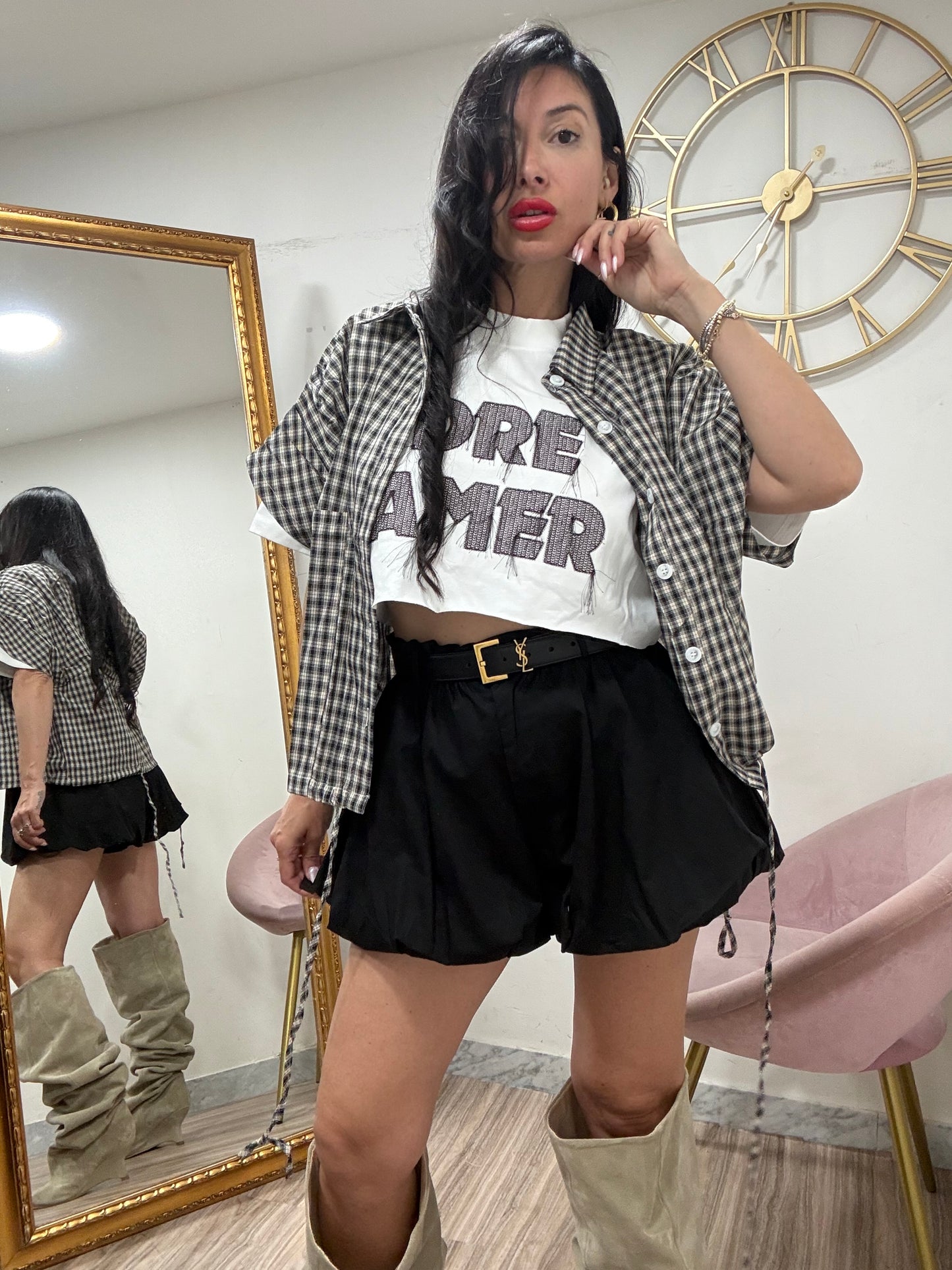 Shirt crop DRE AMER 0266