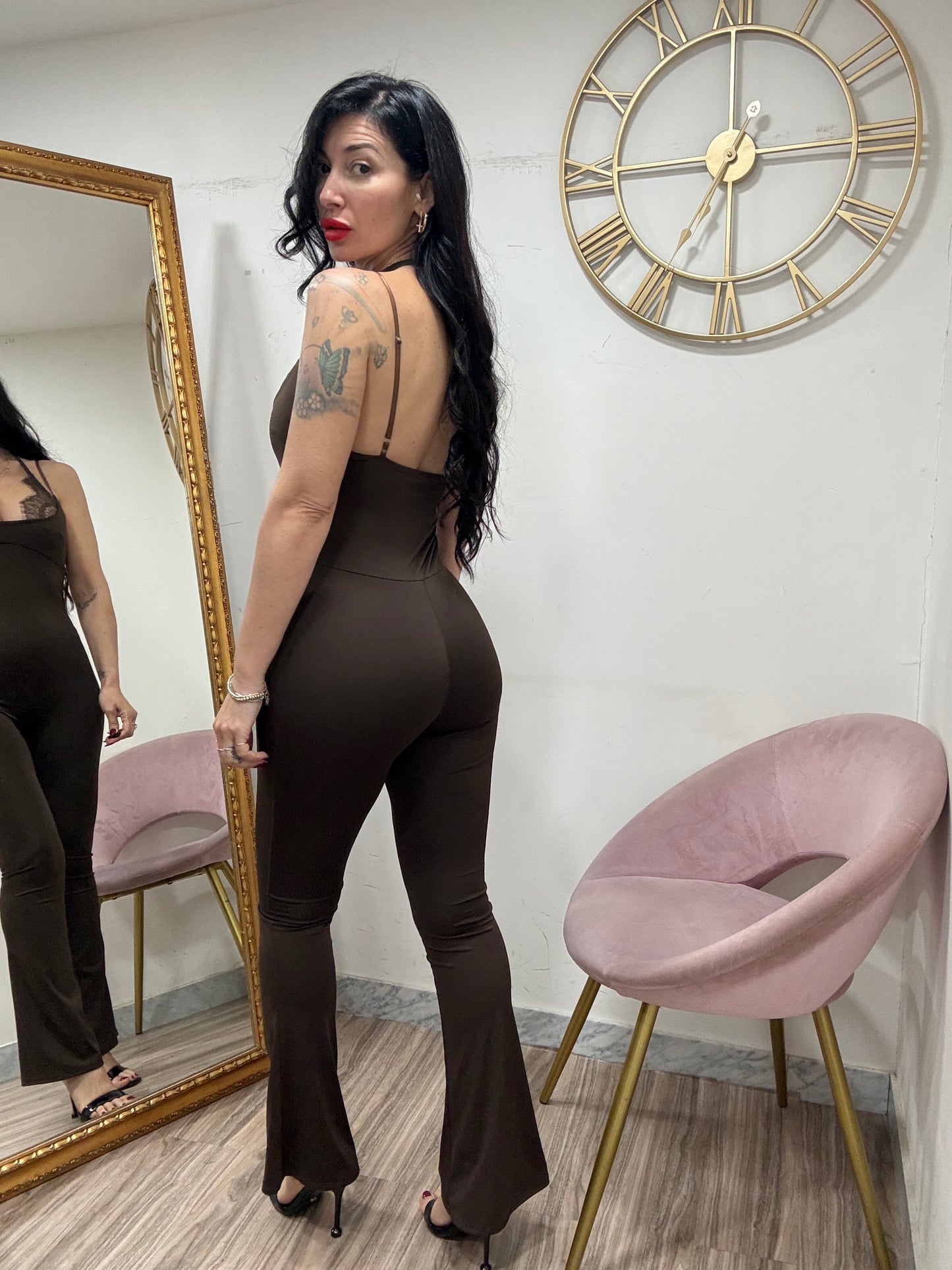 Jumpsuit sottana pizzo 60361