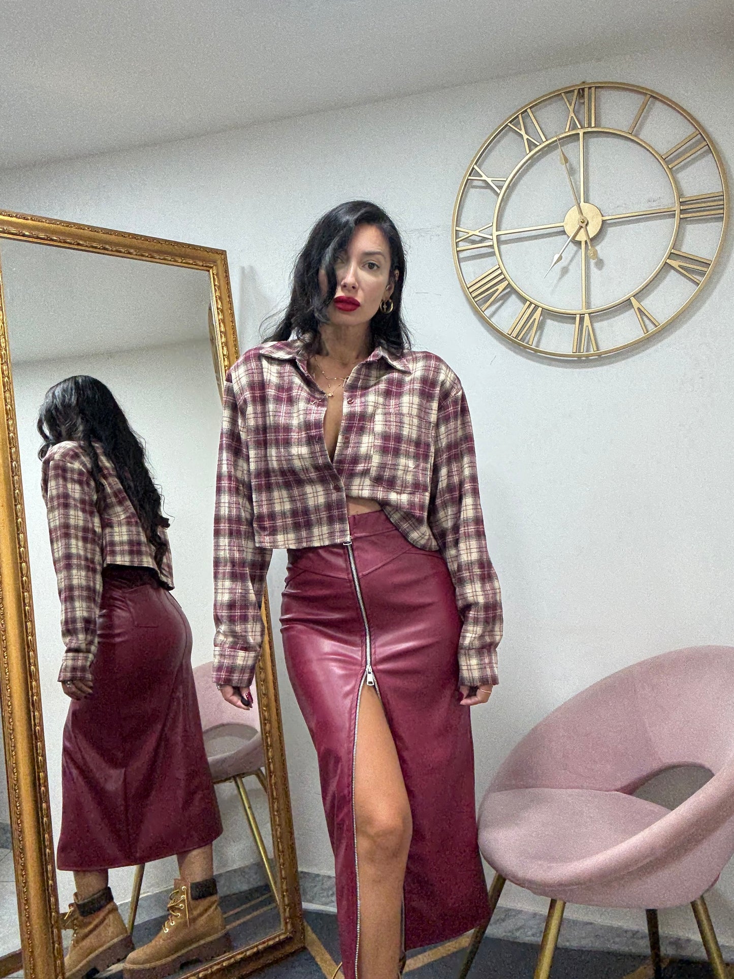 Camicia spalline crop