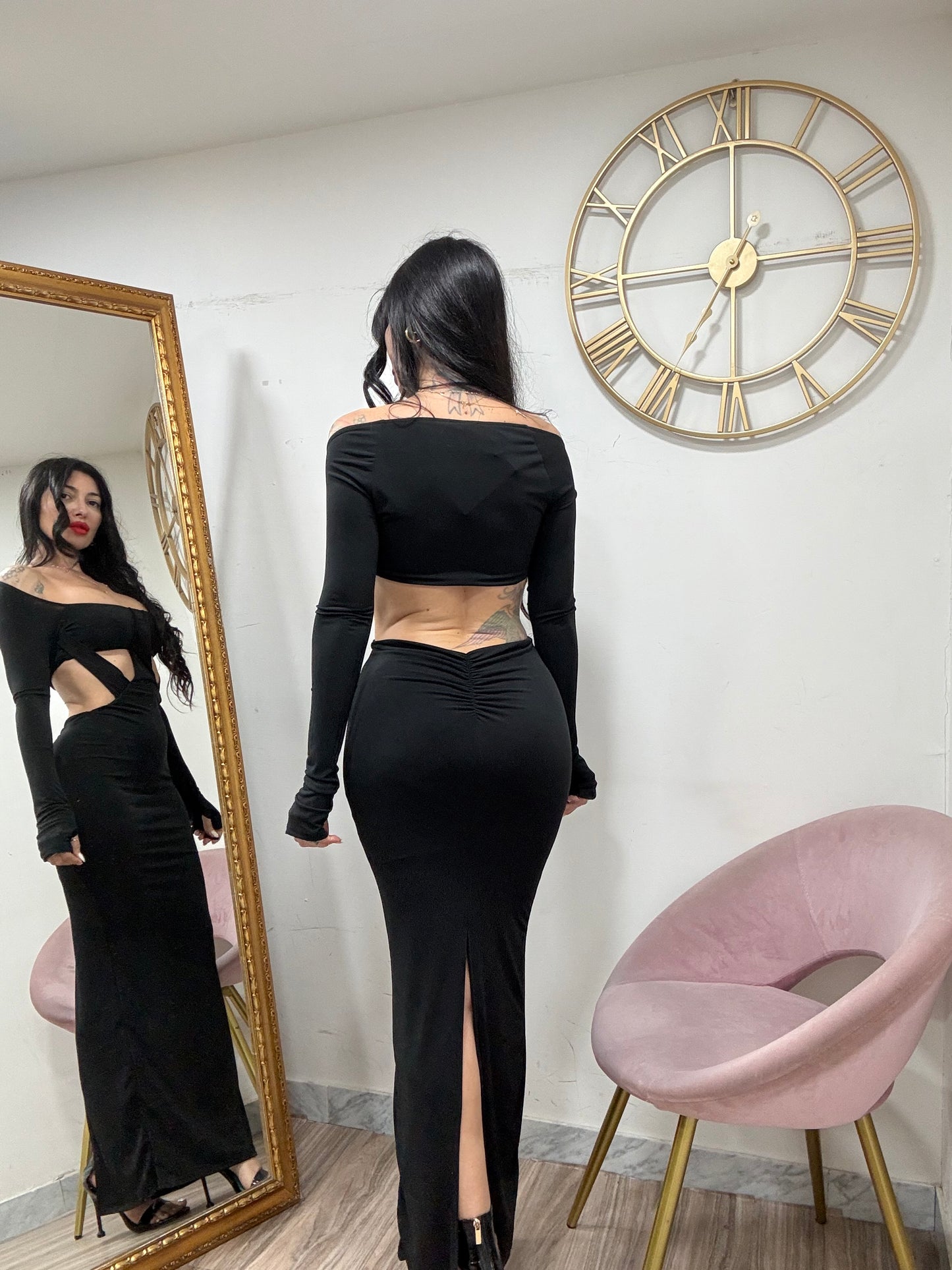 Dress crop con fasce 1973