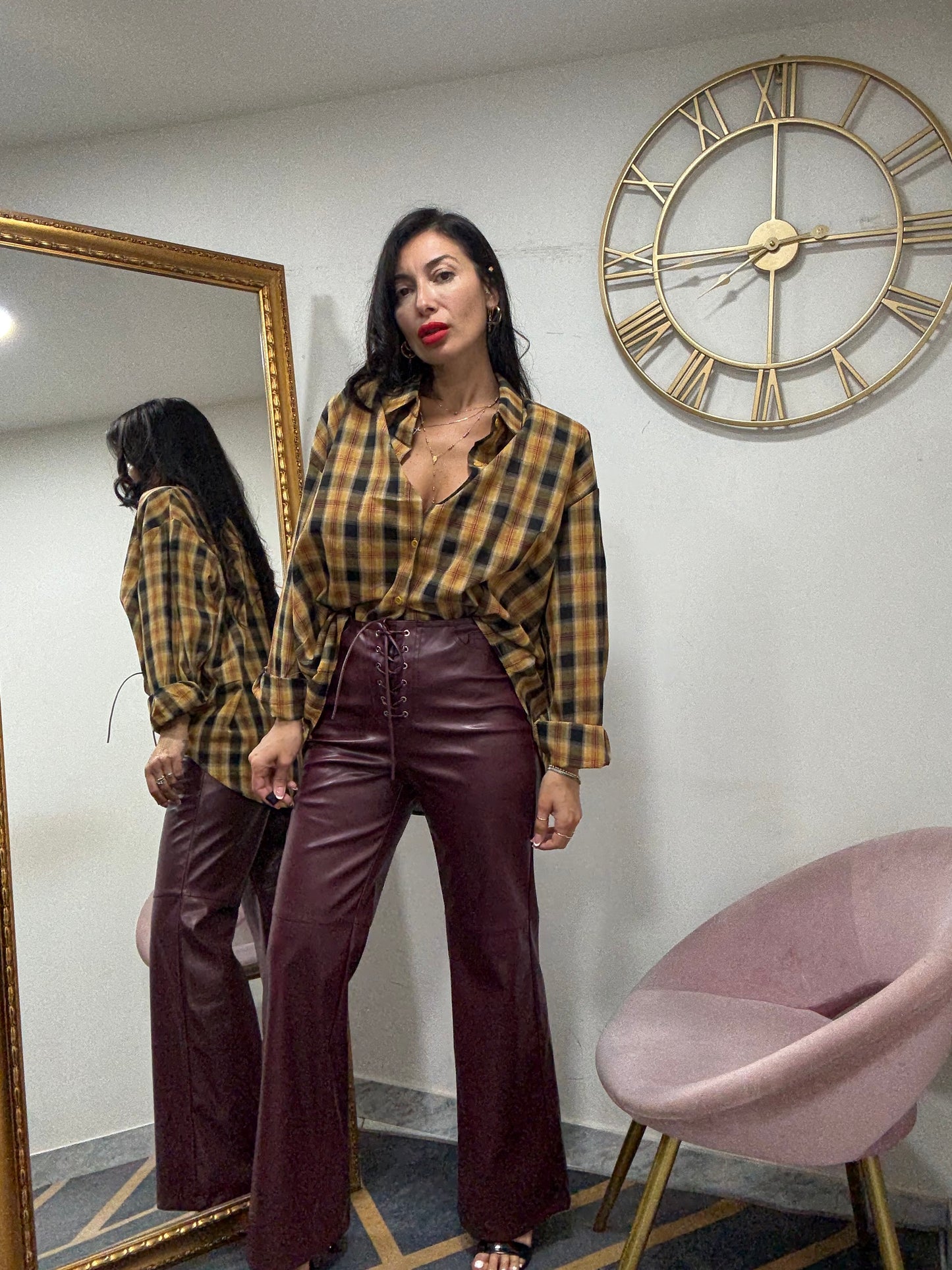 Camicia spalline over 695