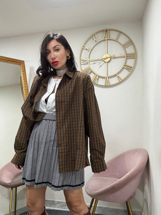 Camicia spalline oversize 695#