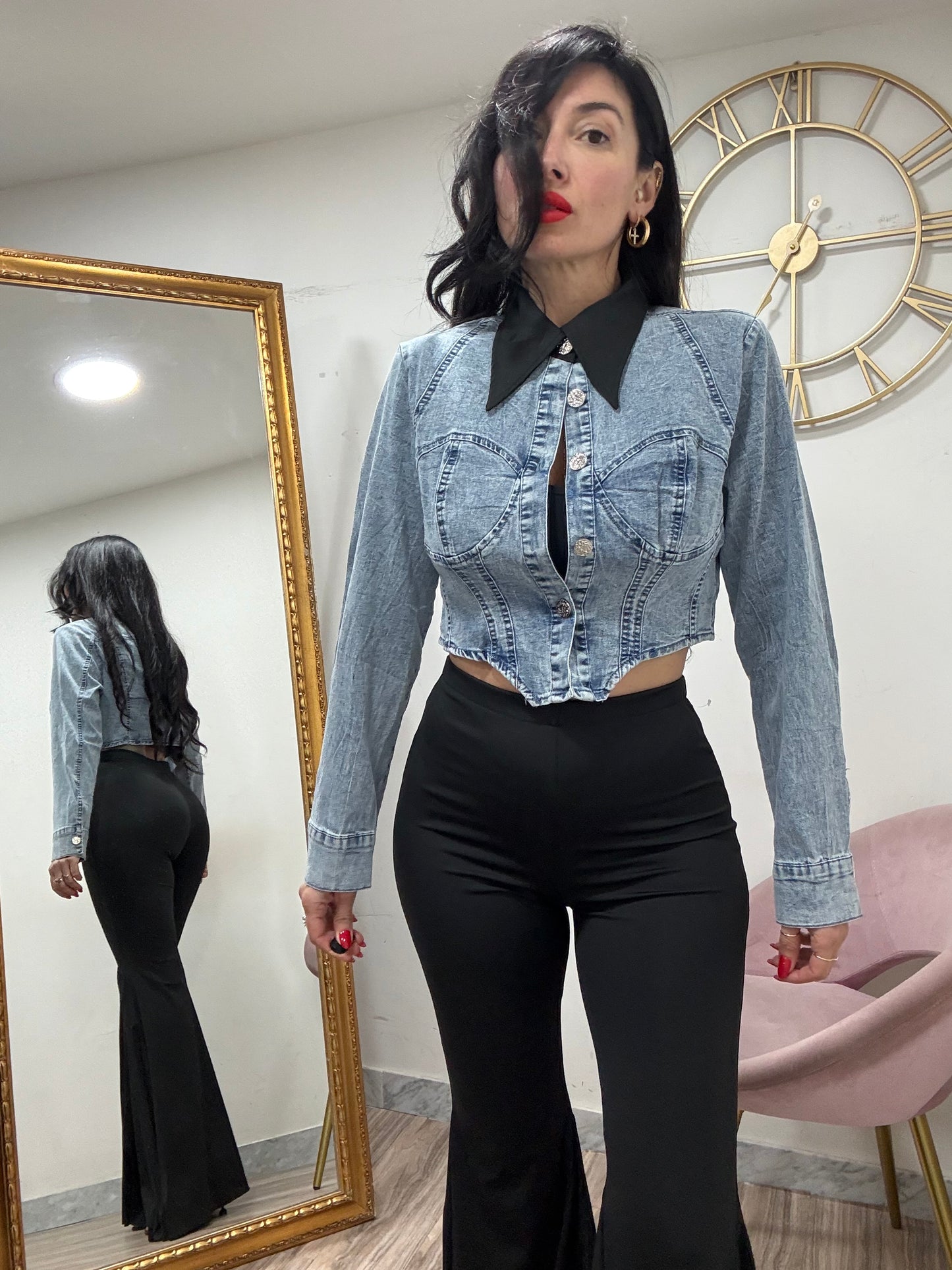 Camicia bustier denim 518