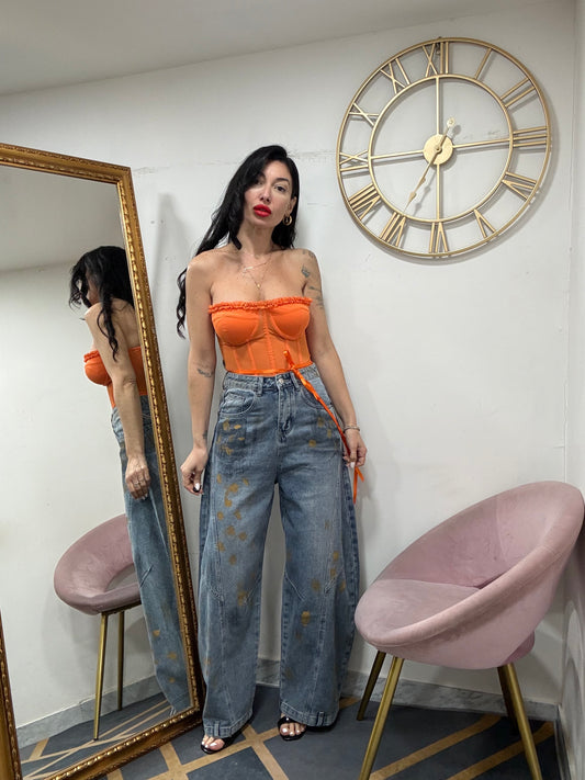 Jeans reverse pittura 88915