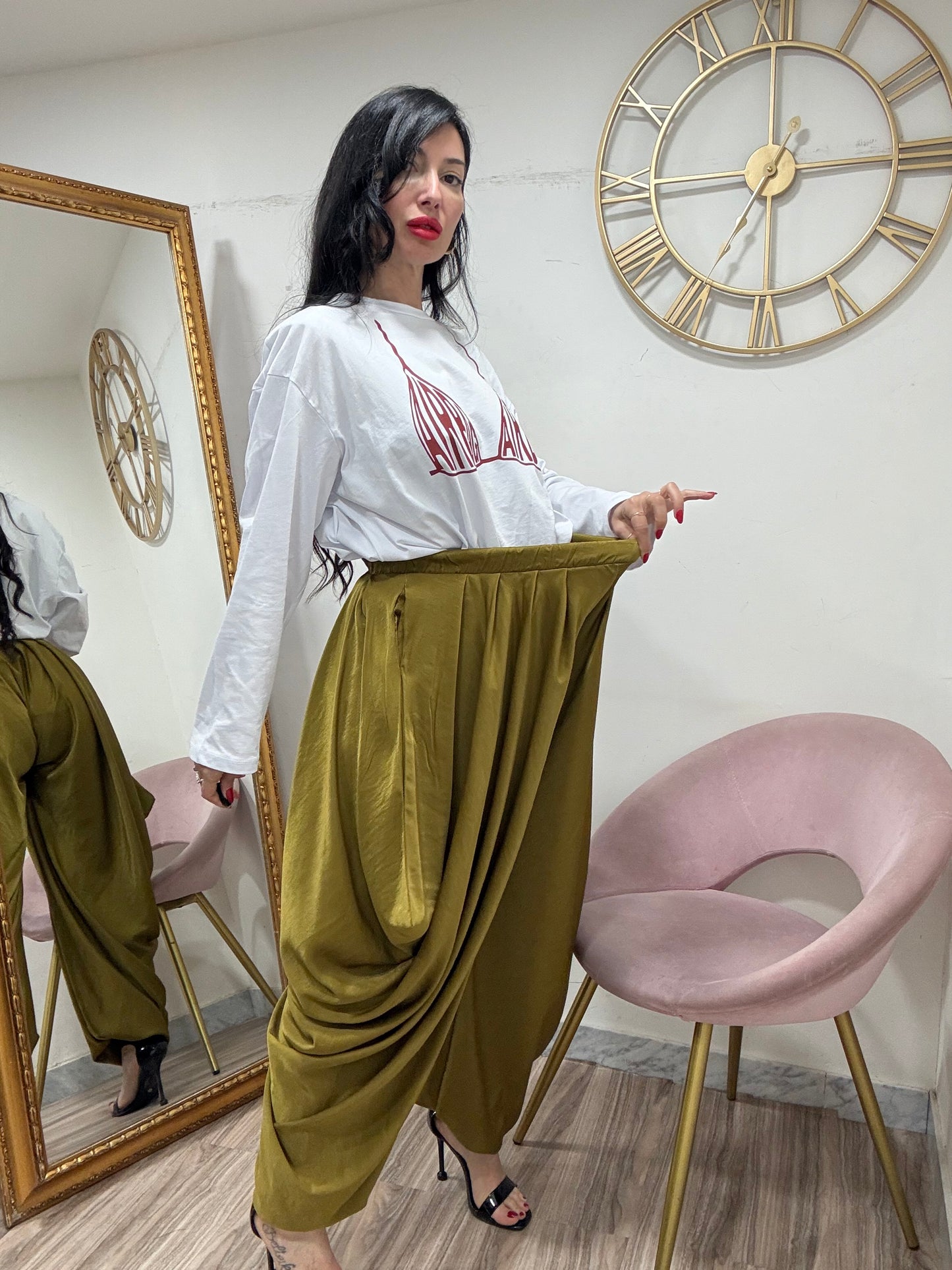 Pantalone raso odalisca  12643