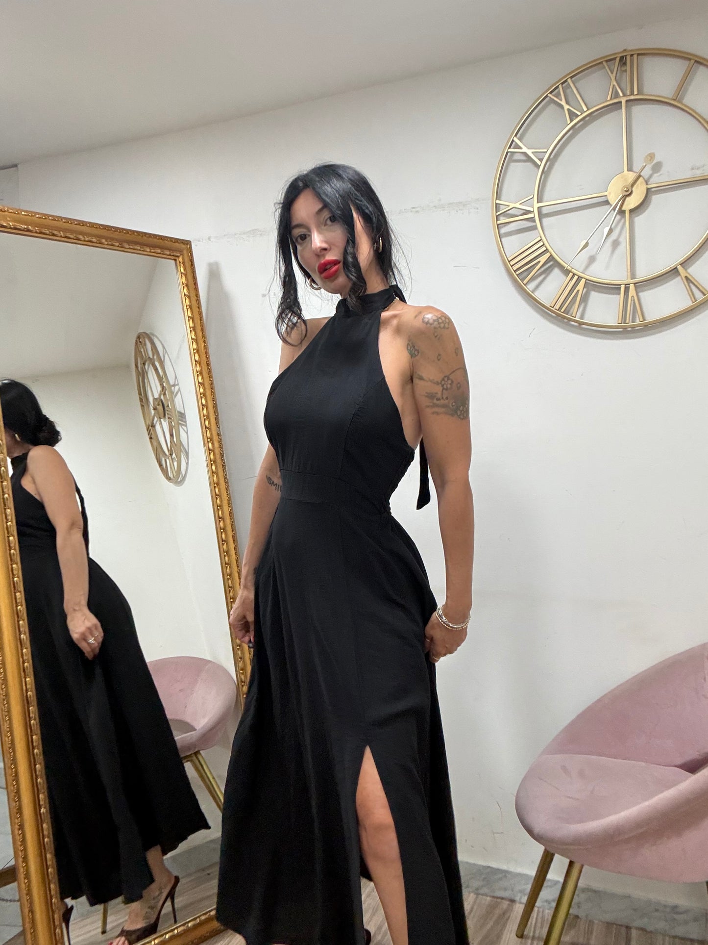 Dress schiena scoperta mod scollo americano 974961