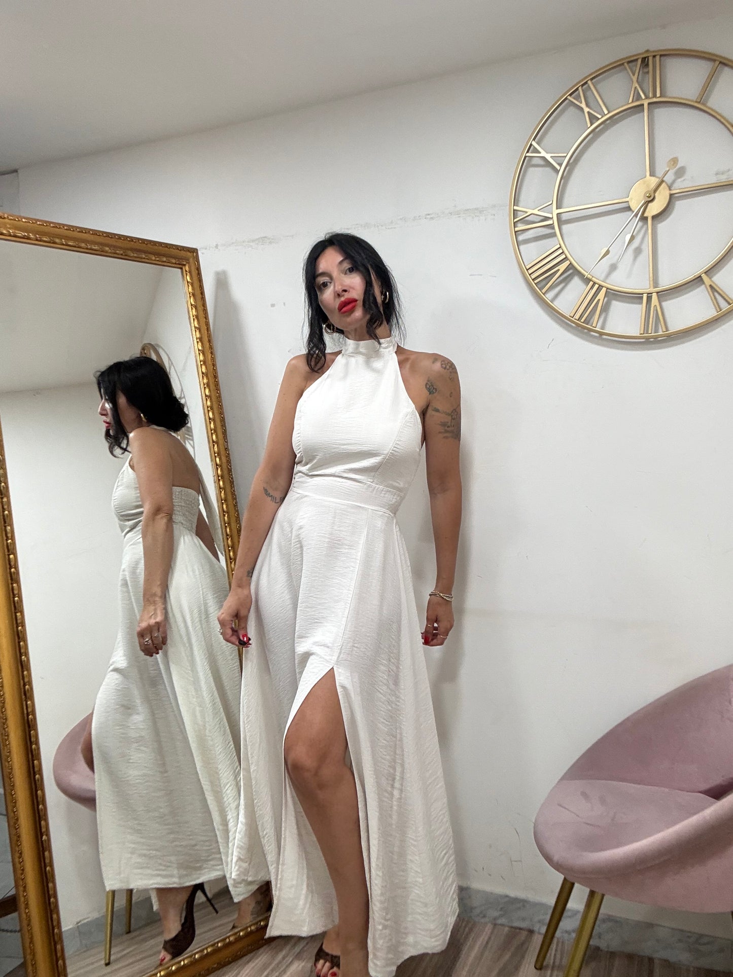 Dress schiena scoperta mod scollo americano 974961