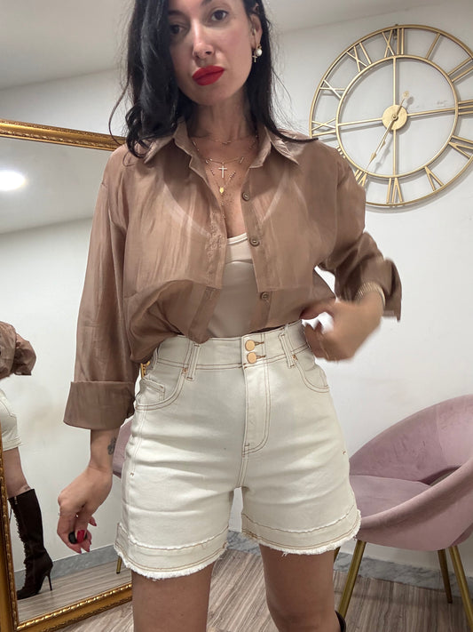 Short Denim bianco 453