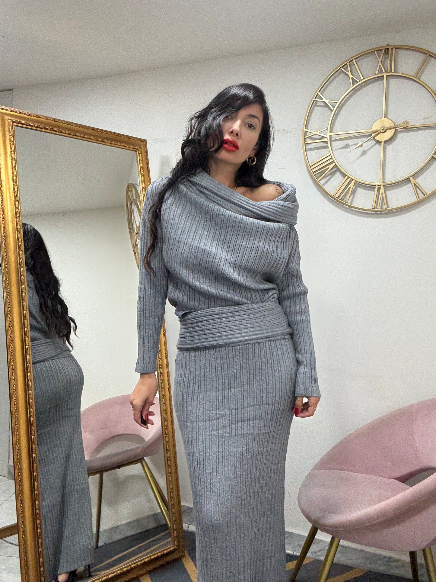 Coord gonna lana risvolto 173