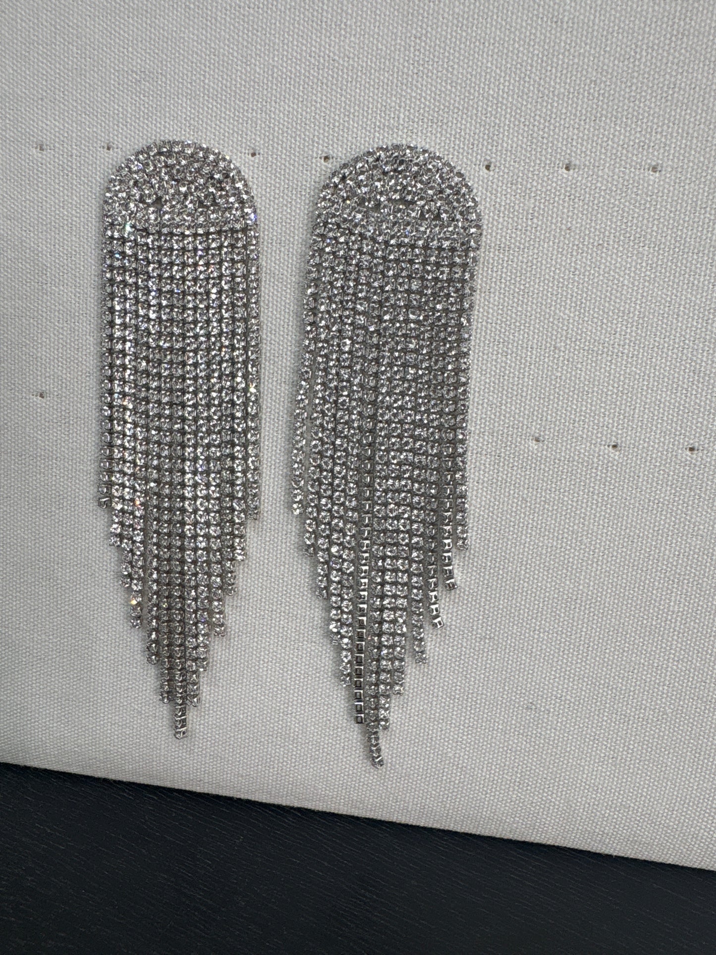 Orecchini cascata strass