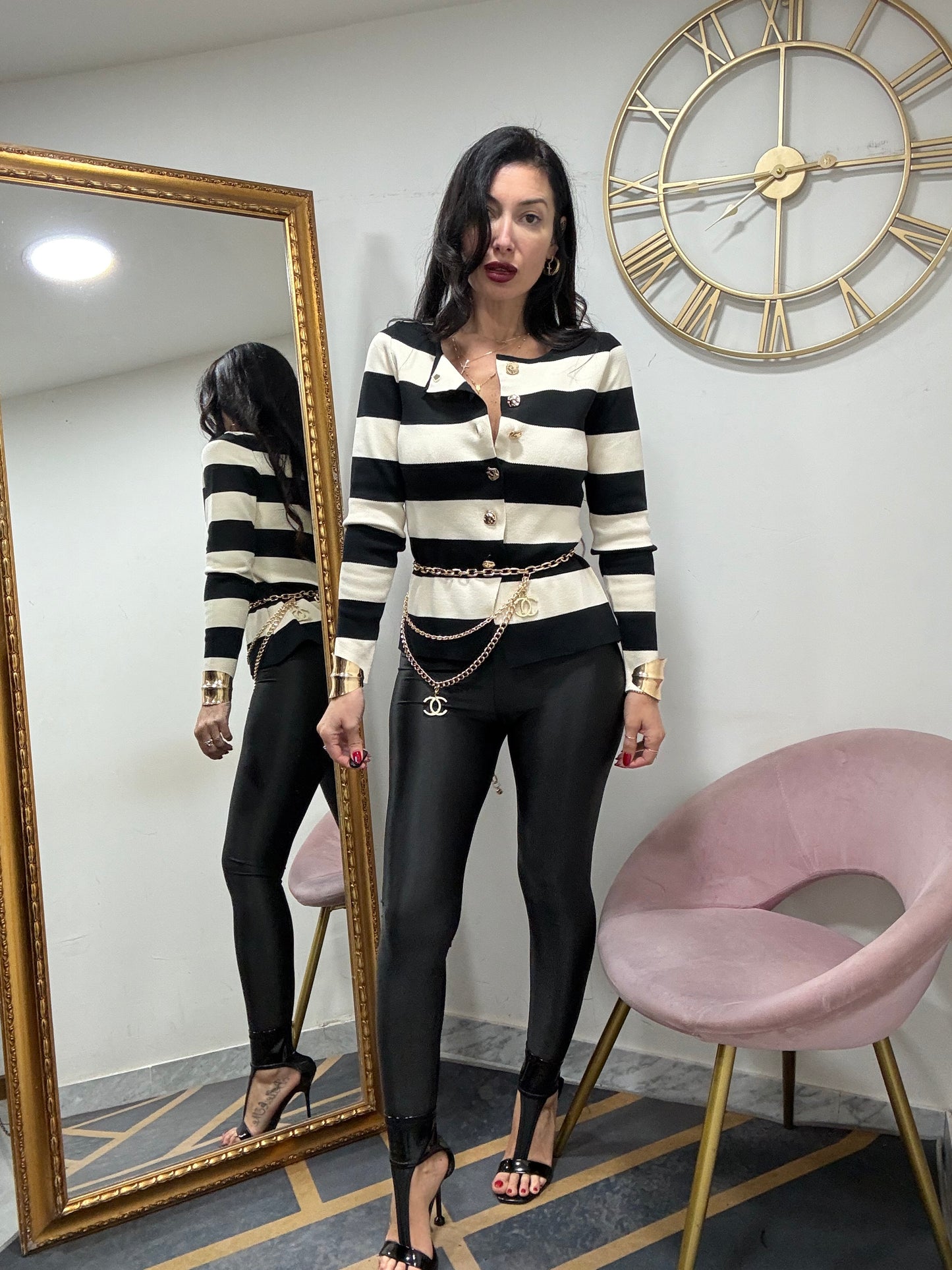 Cardigan righe 114