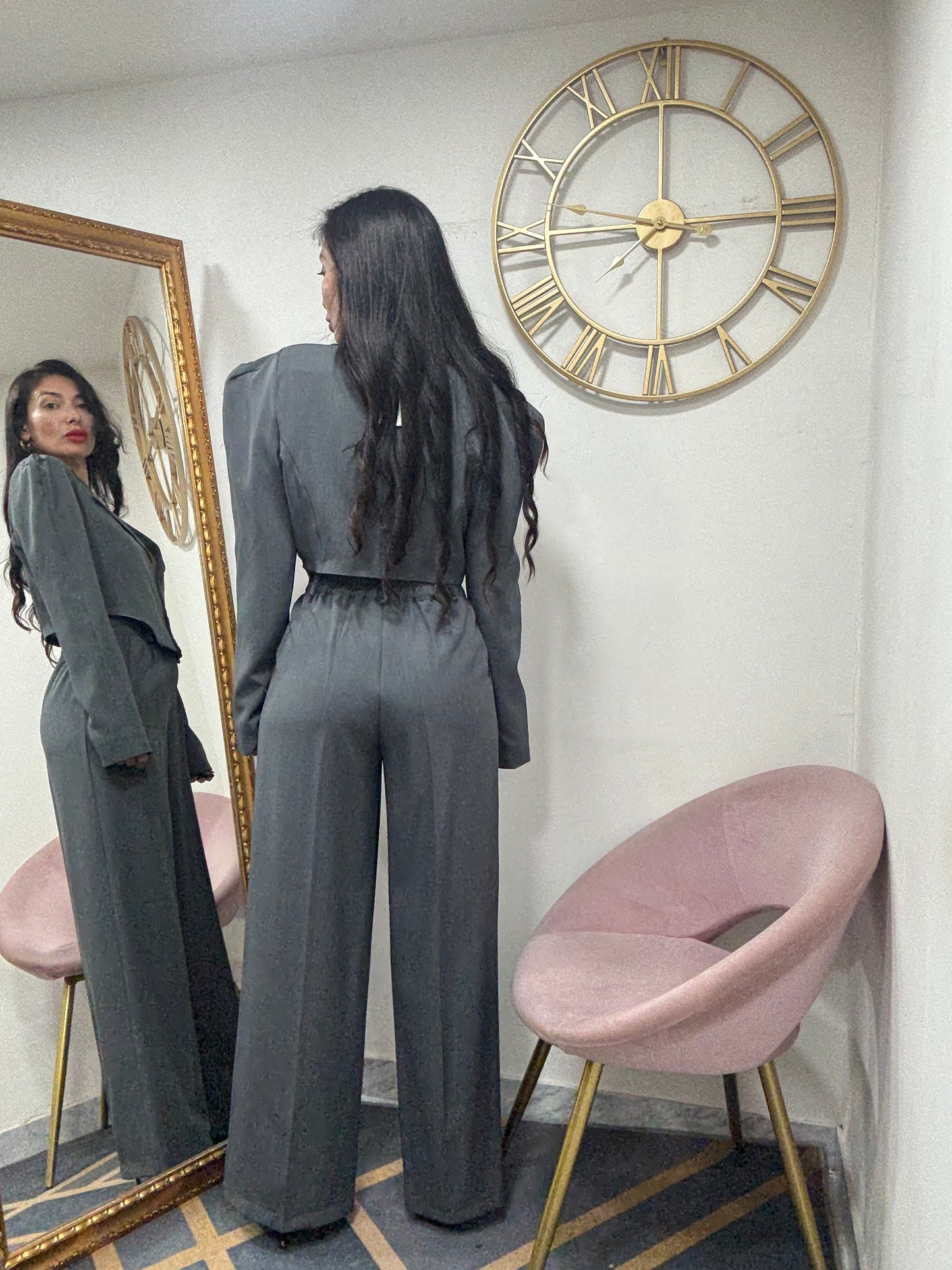 Tailleur giacca asimmetrica 613