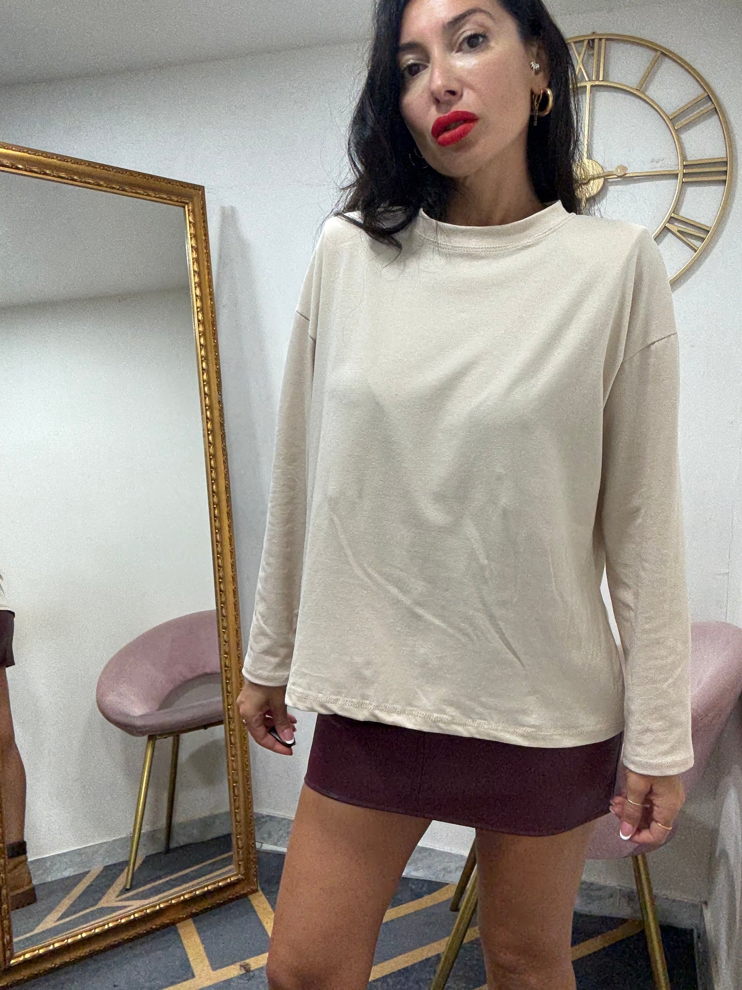 Shirt spallin manica lunga basic 516