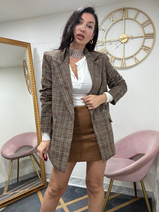 Giacca doppio petto quadri 615