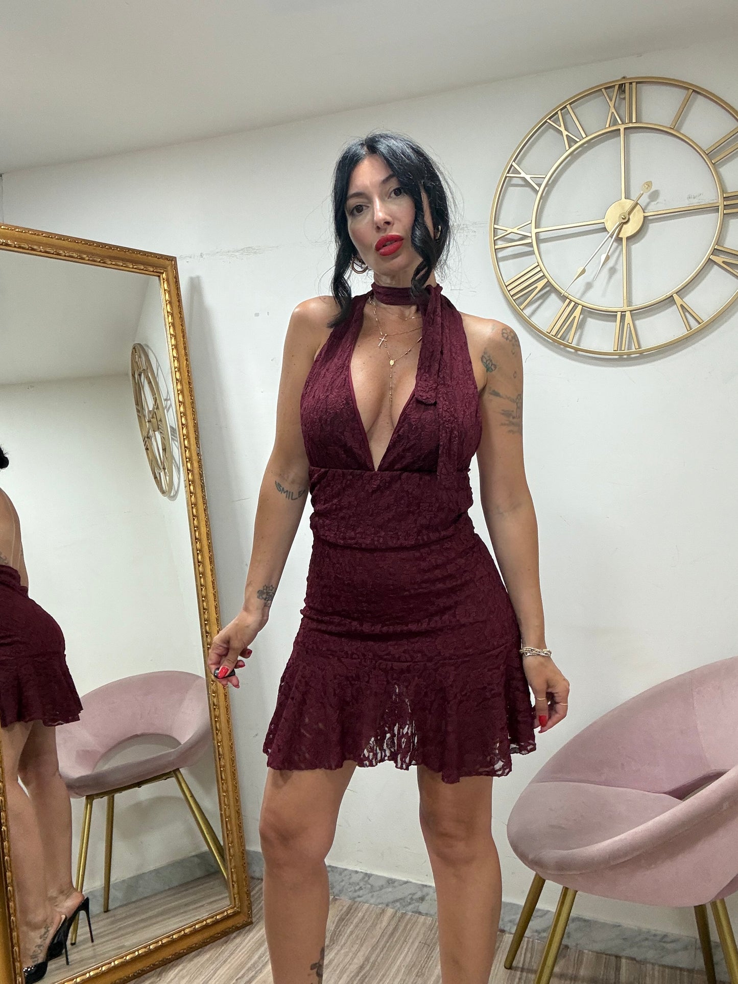 Dress mini macramè 8869