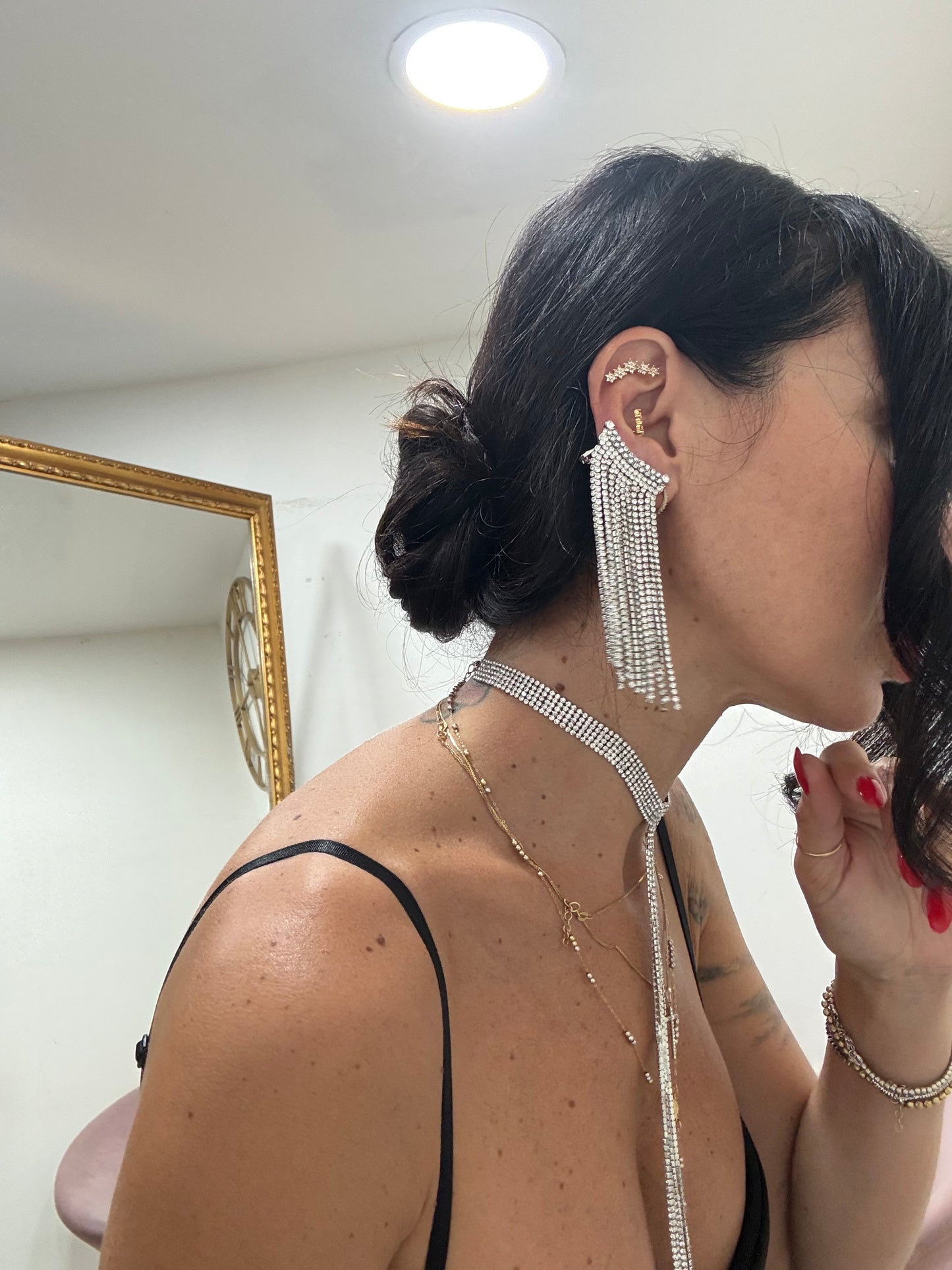 Orecchini ercaf strass