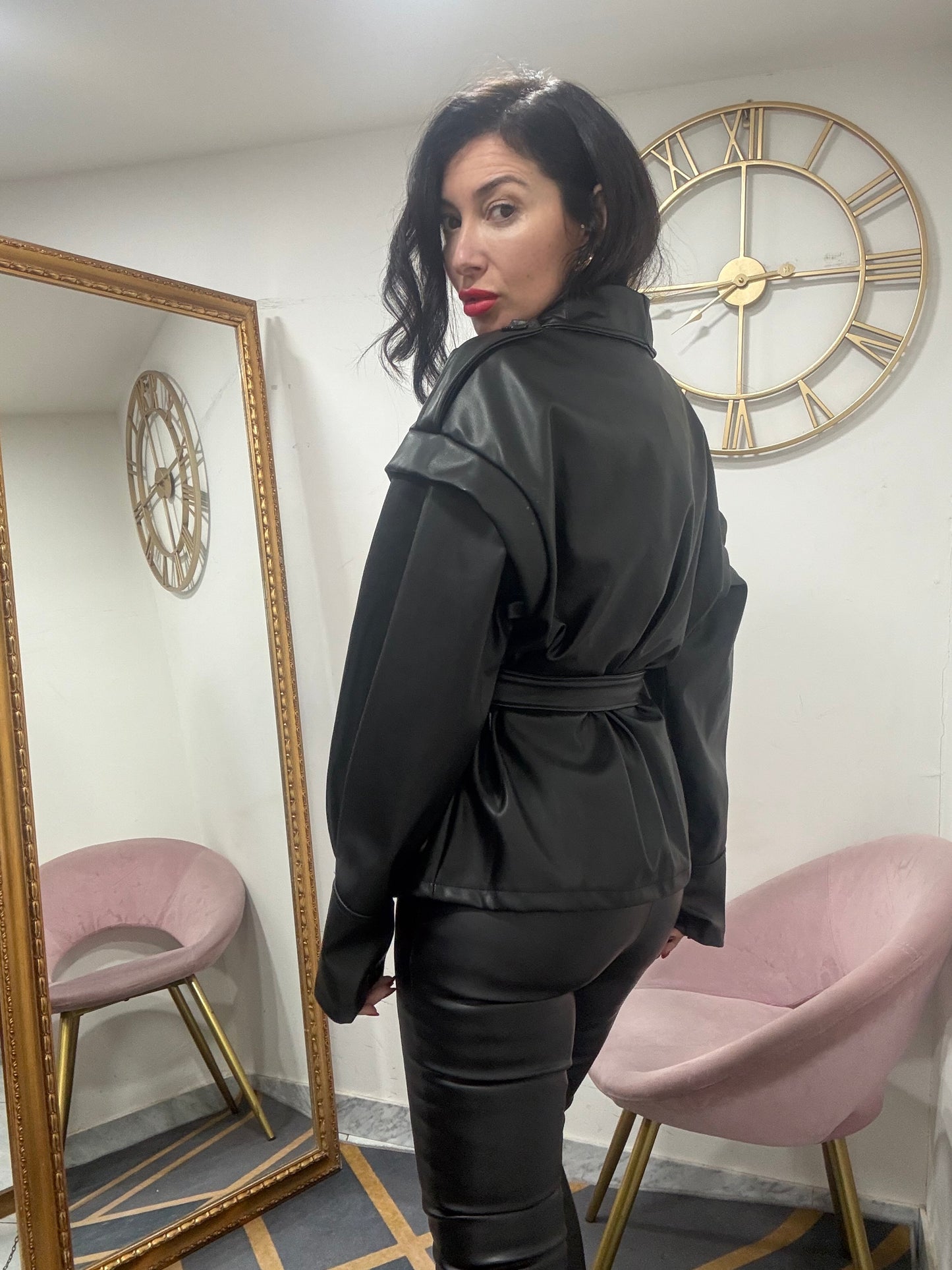 Trench ecopelle cinta 632