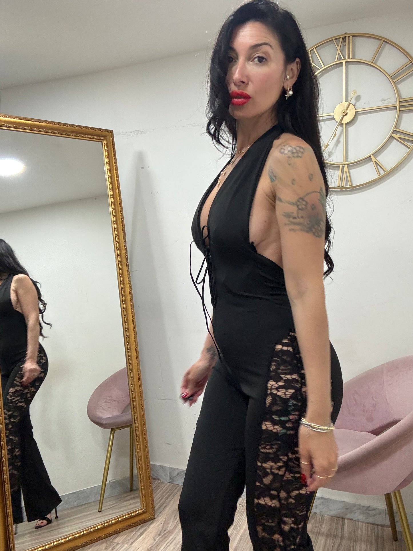 Jumpsuit fascia pizzo