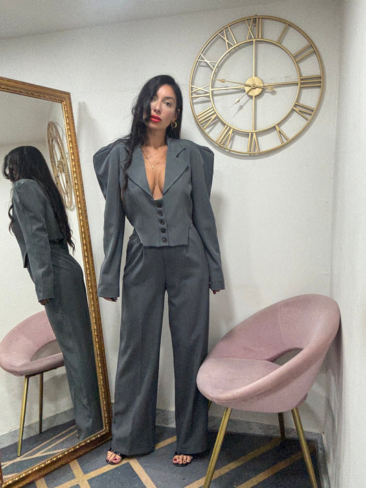 Tailleur giacca asimmetrica 613